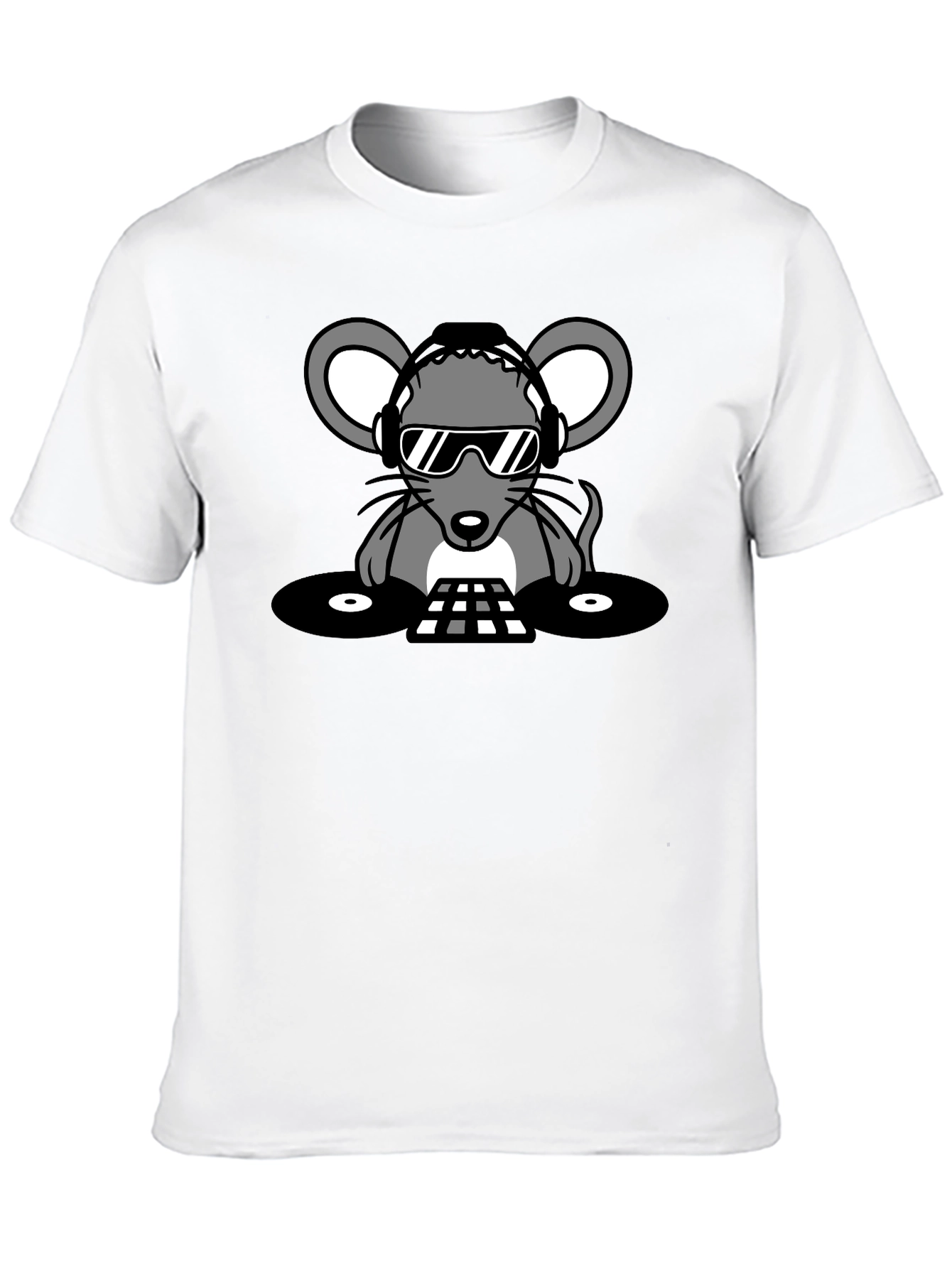DJ Mouse Graphic Tee - Cool Party Vibes!