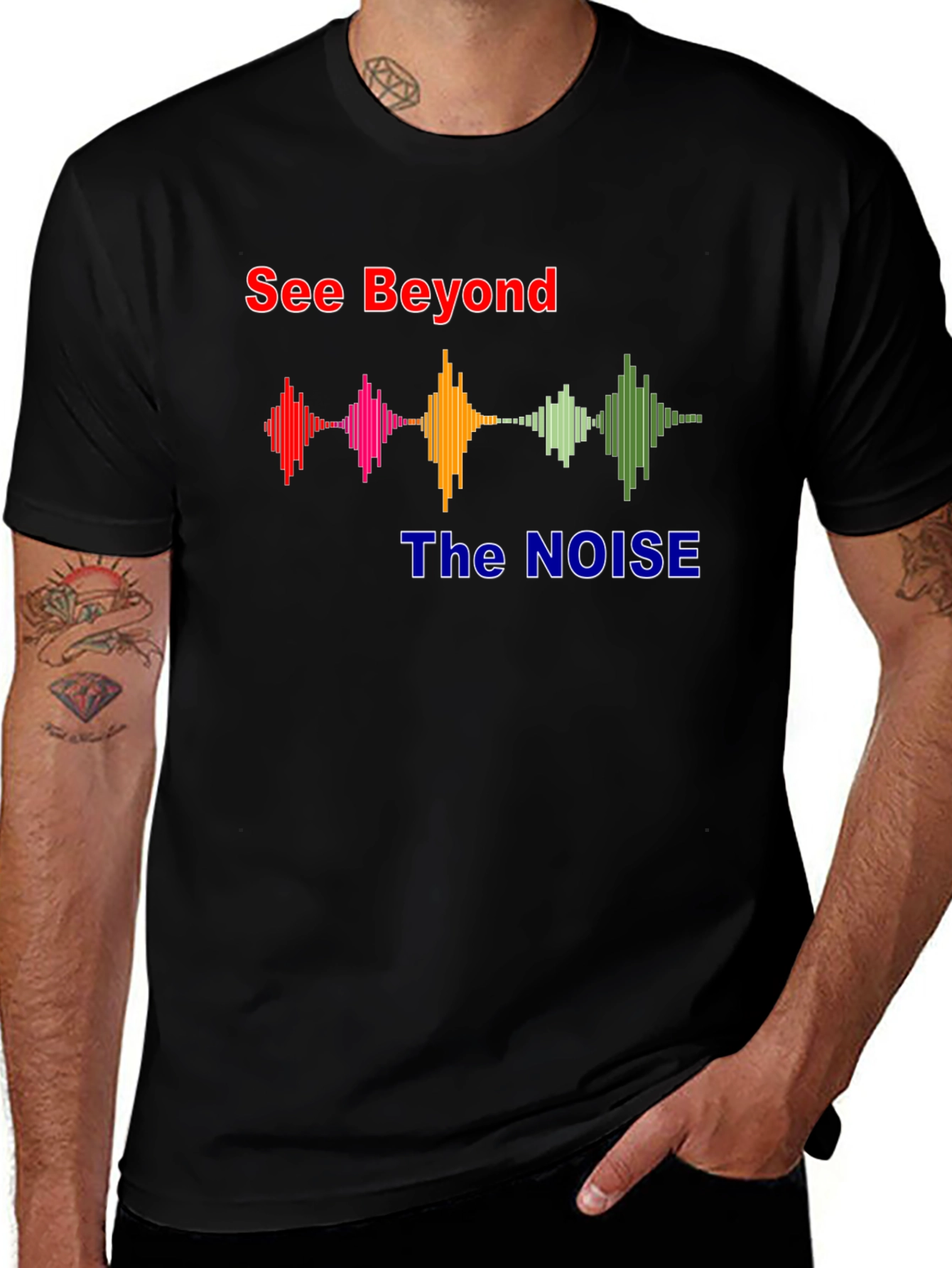 See Beyond The Noise Graphic T-Shirt