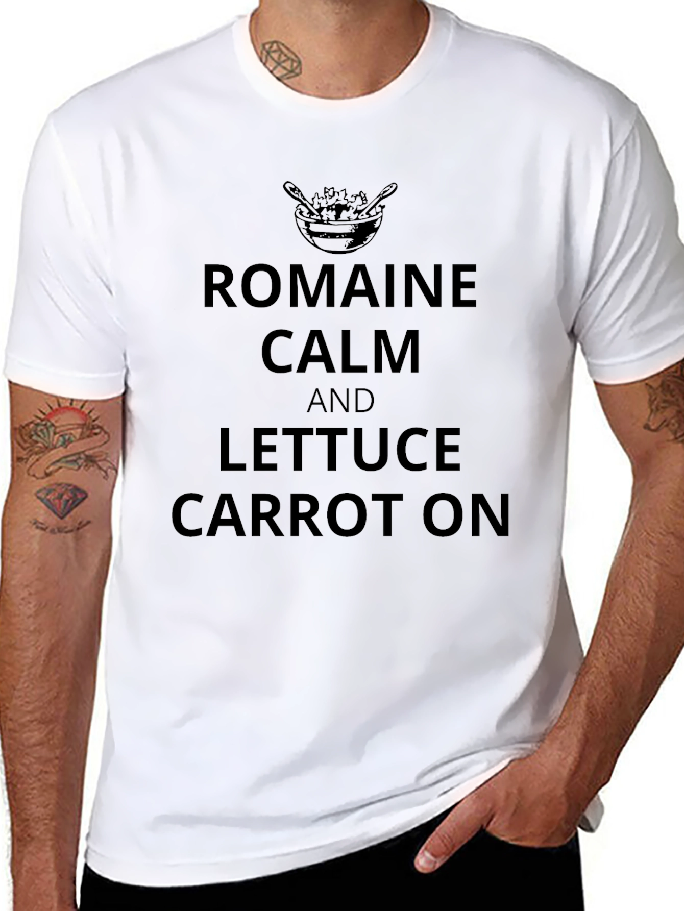 Romaine Calm T-Shirt - Funny Foodie Tee