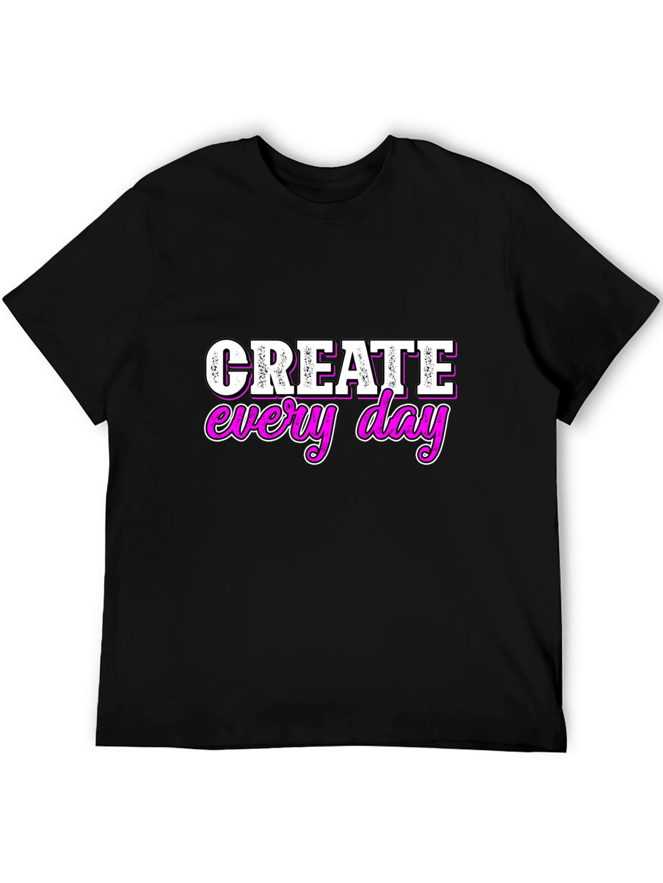 Create Every Day Graphic Tee - Black