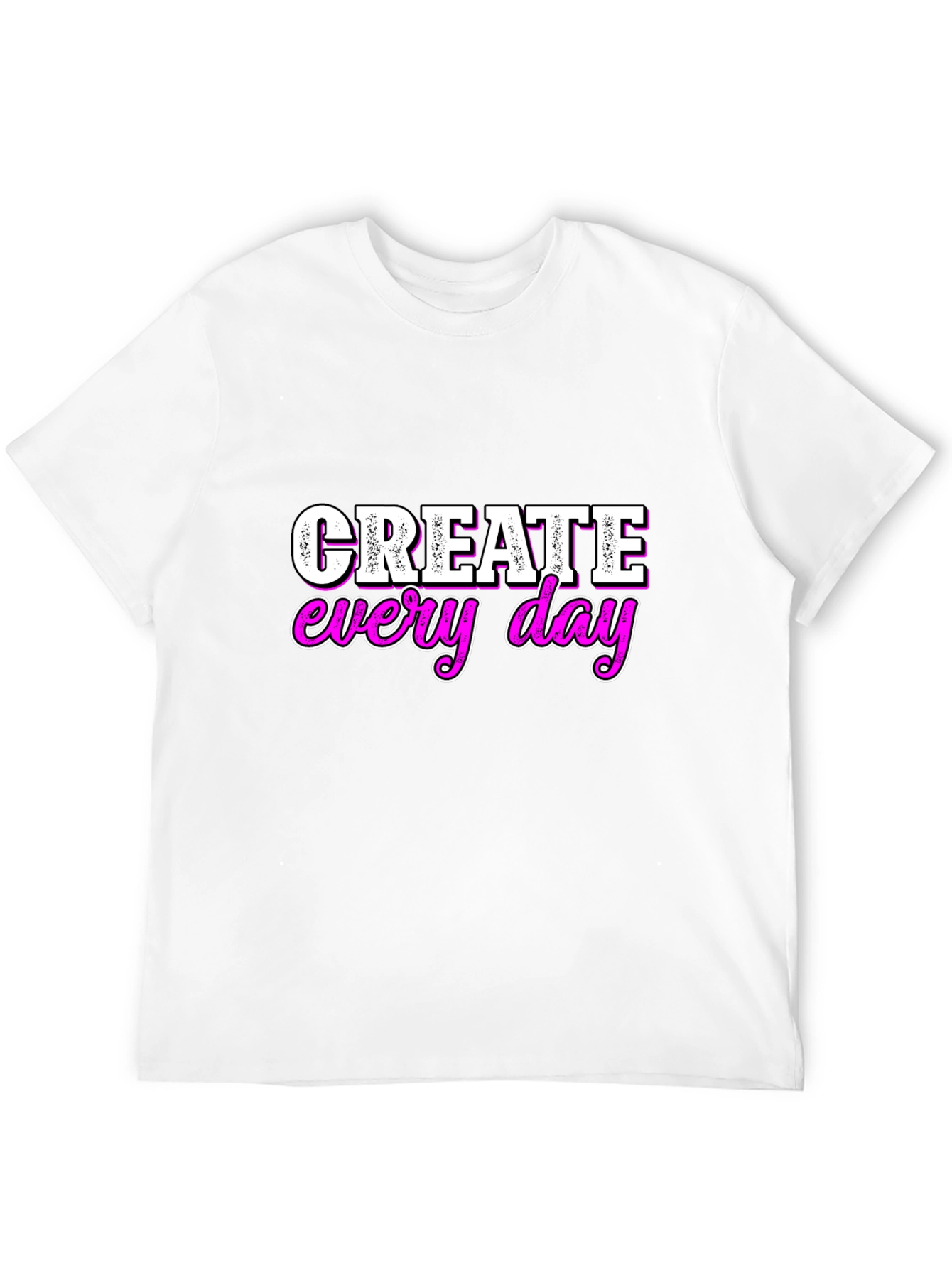 Create Every Day Graphic Tee - Black