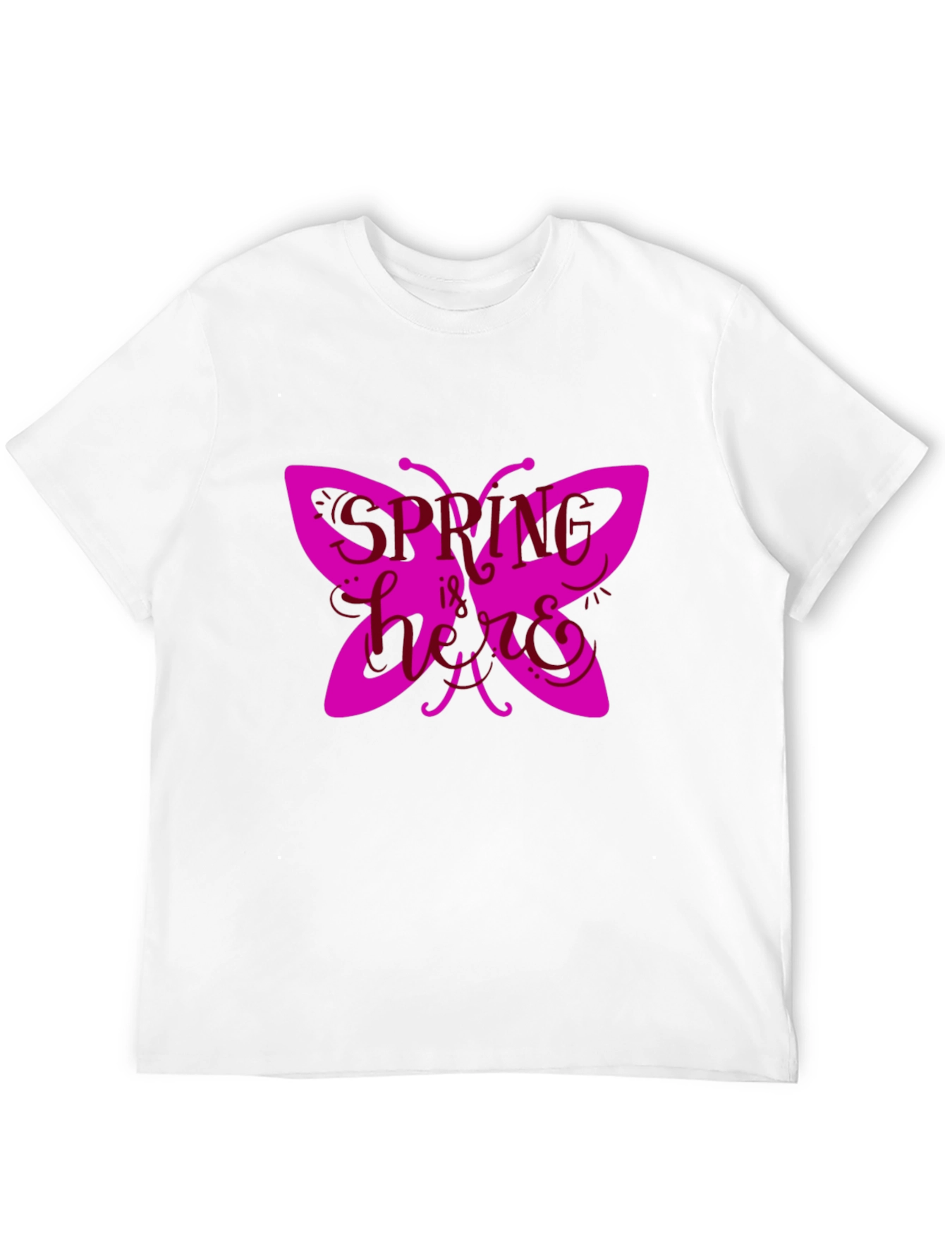 Spring Butterfly Graphic Tee - Black