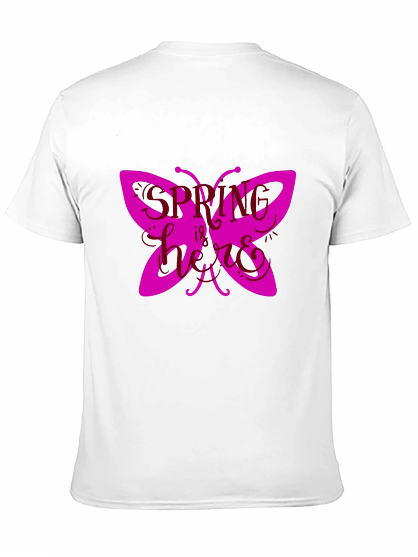 Spring Butterfly Graphic Tee - Black
