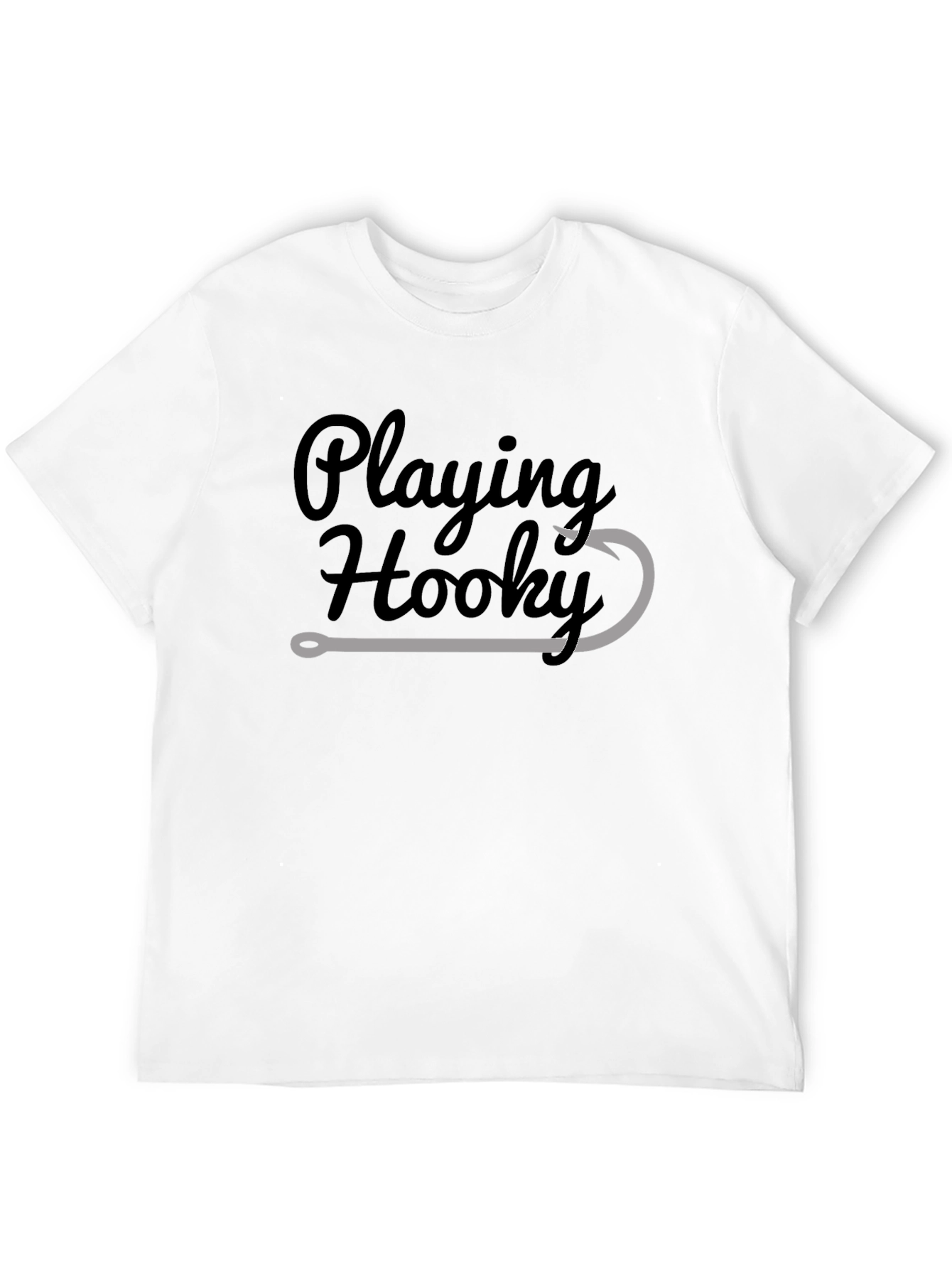 Playing Hooky Fishing T-Shirt - Relaxed Fit Soft Cotton