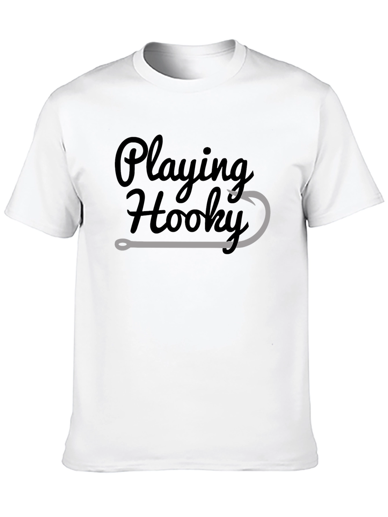 Playing Hooky Fishing T-Shirt - Relaxed Fit Soft Cotton