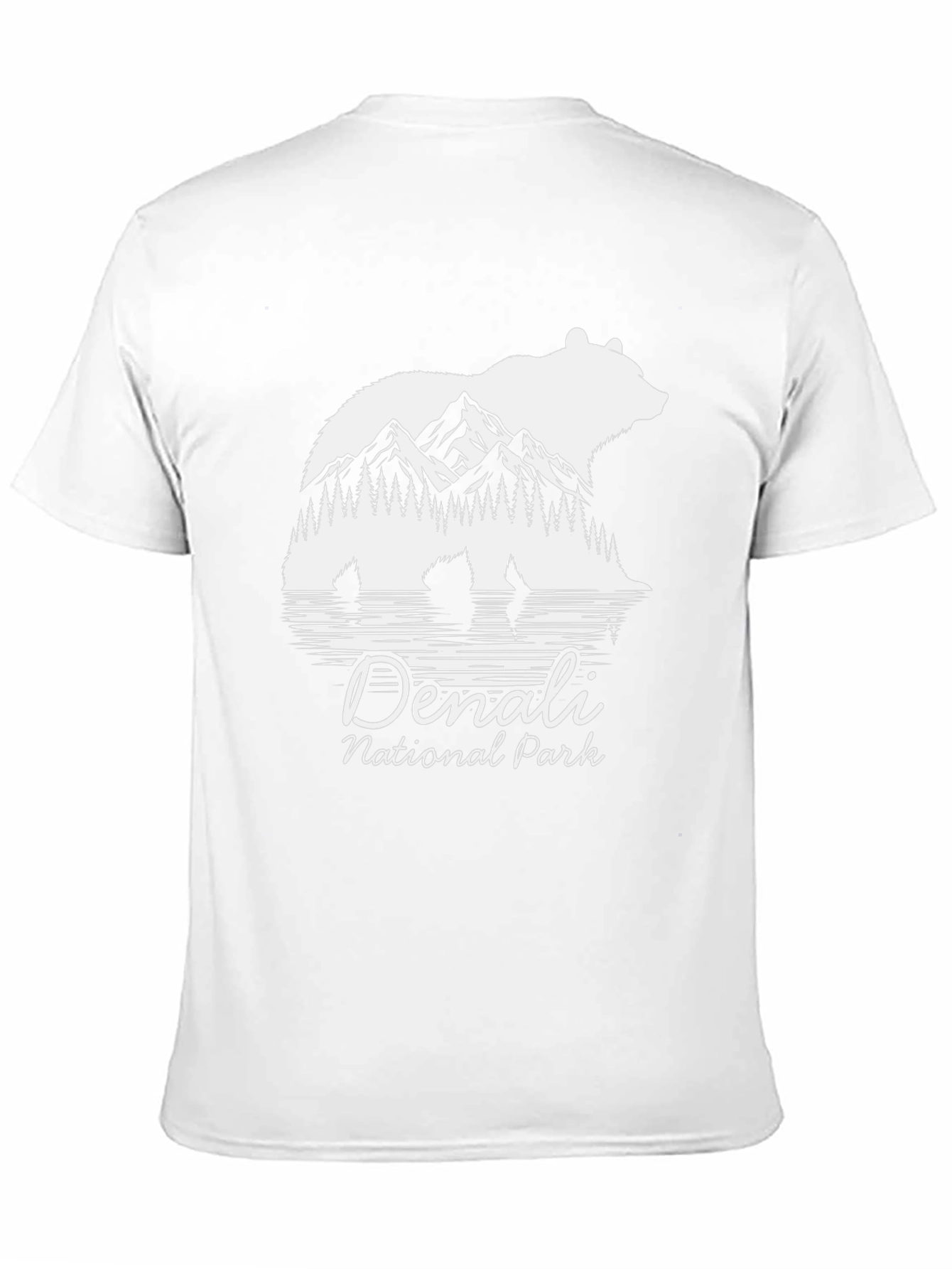 Denali National Park Bear Silhouette Graphic T-Shirt