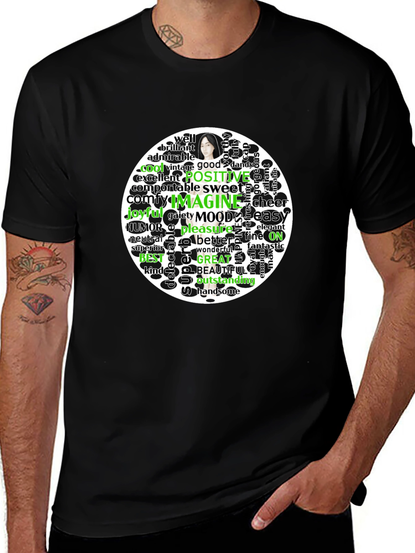 Word Art Graphic Tee