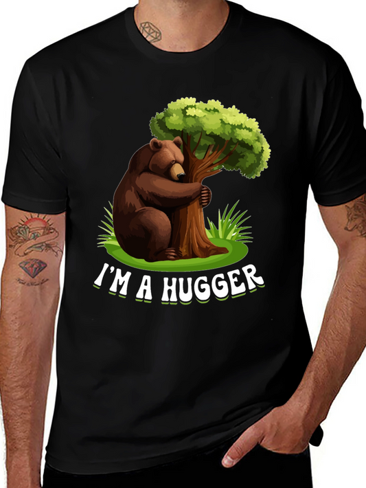 Im A Hugger T-Shirt - Bear Hugging Tree Graphic Tee