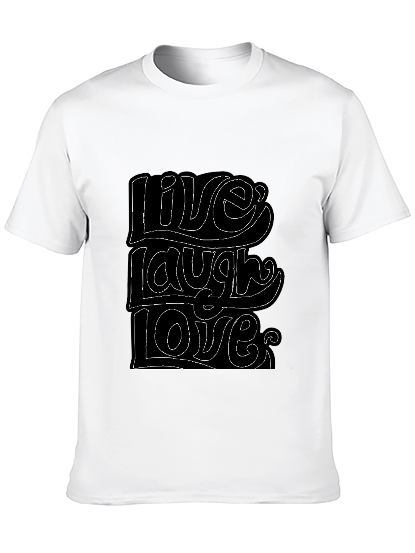 Live Laugh Love Graphic Tee - Black T-Shirt
