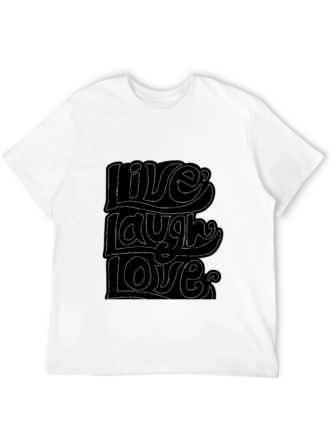 Live Laugh Love Graphic Tee - Black T-Shirt