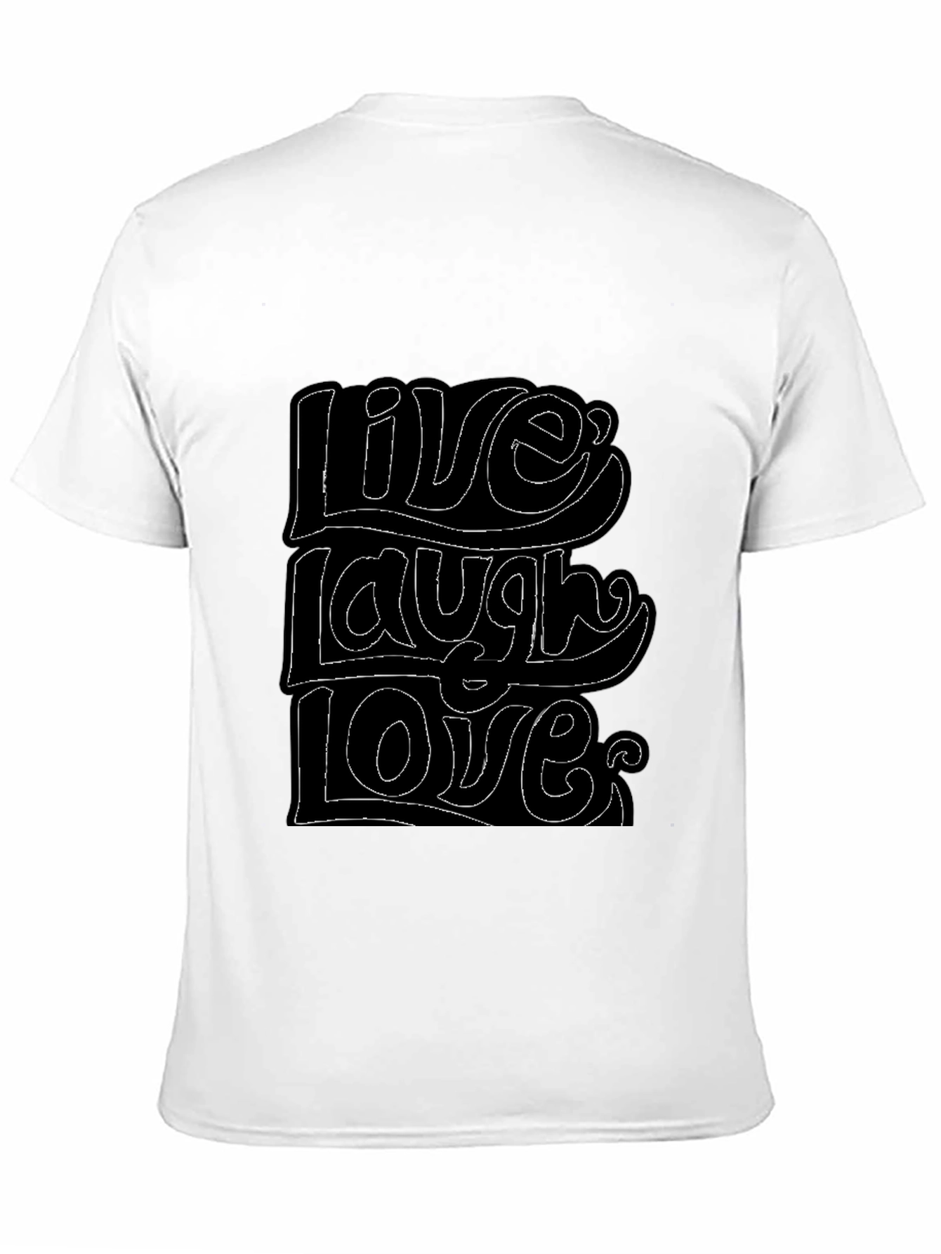 Live Laugh Love Graphic Tee - Black T-Shirt