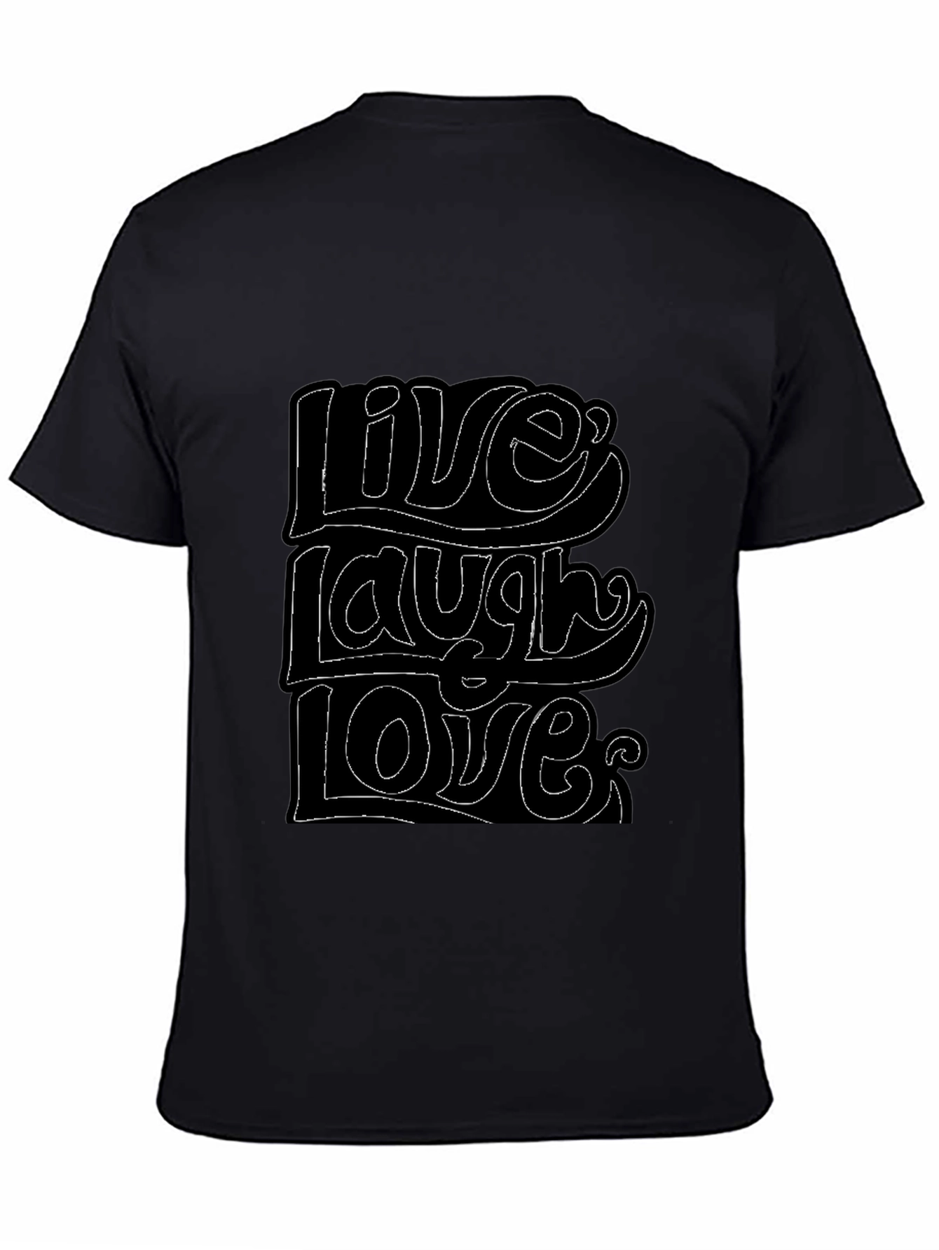 Live Laugh Love Graphic Tee - Black T-Shirt
