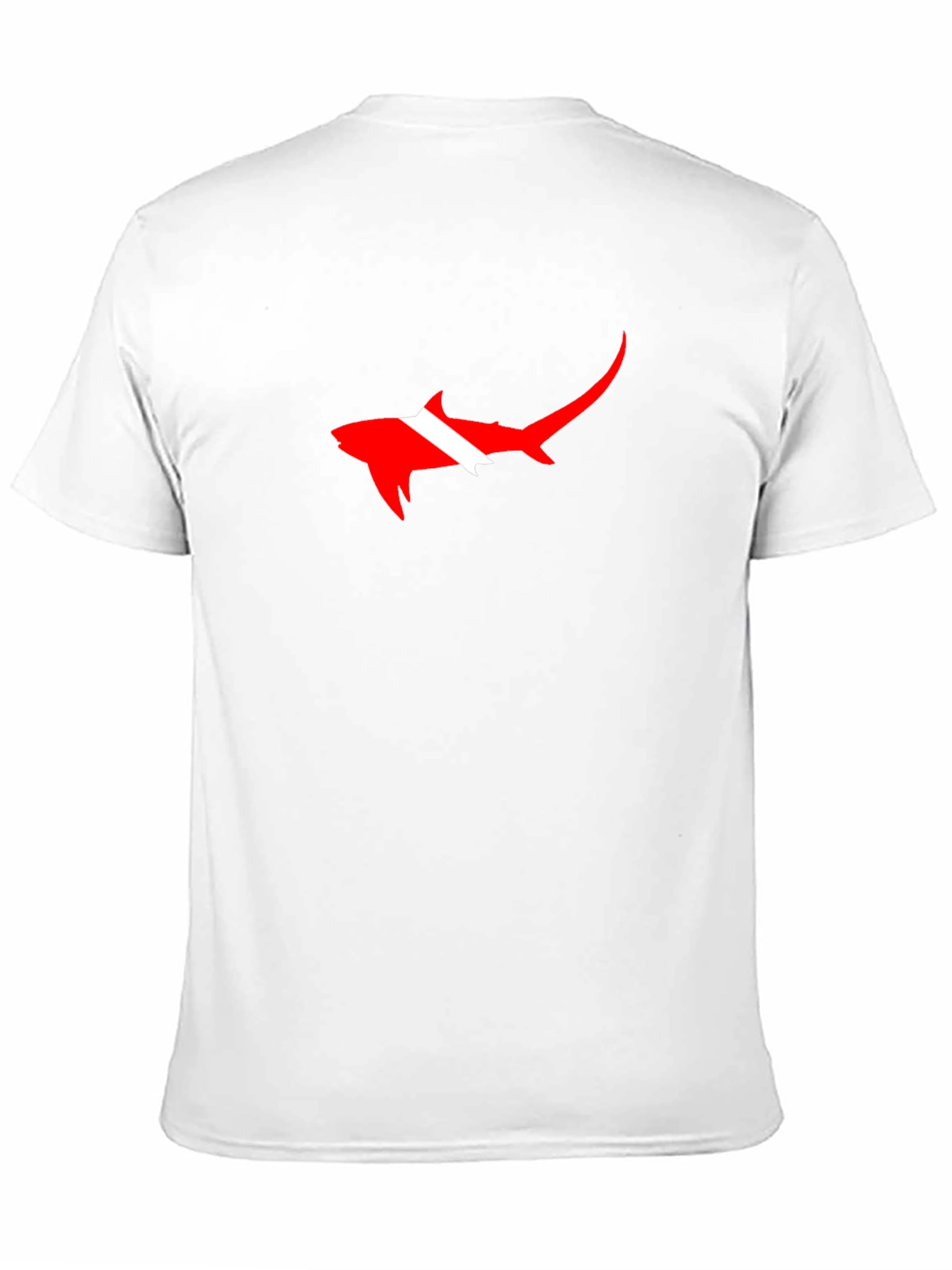 Diver Shark Graphic Tee - Black