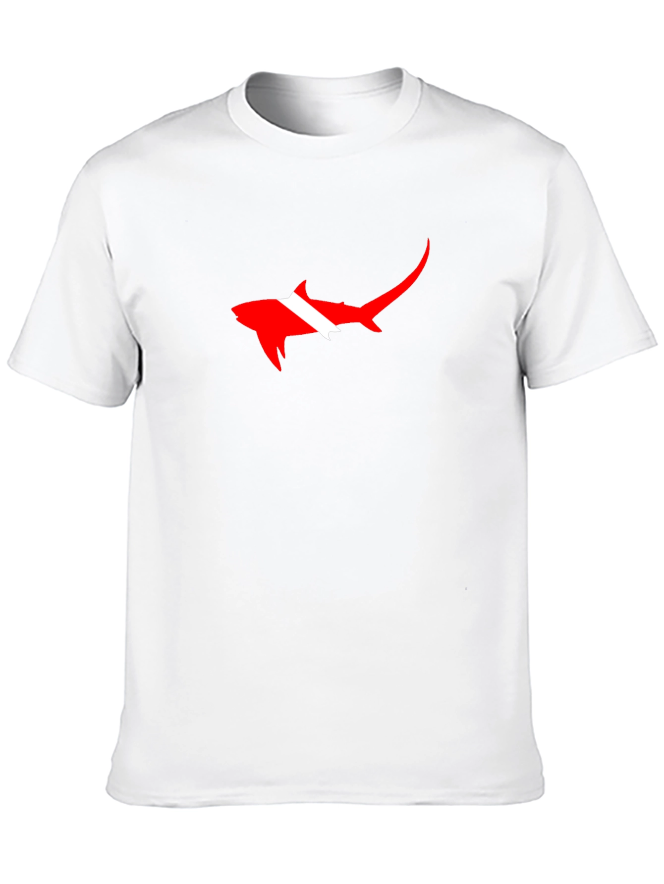 Diver Shark Graphic Tee - Black