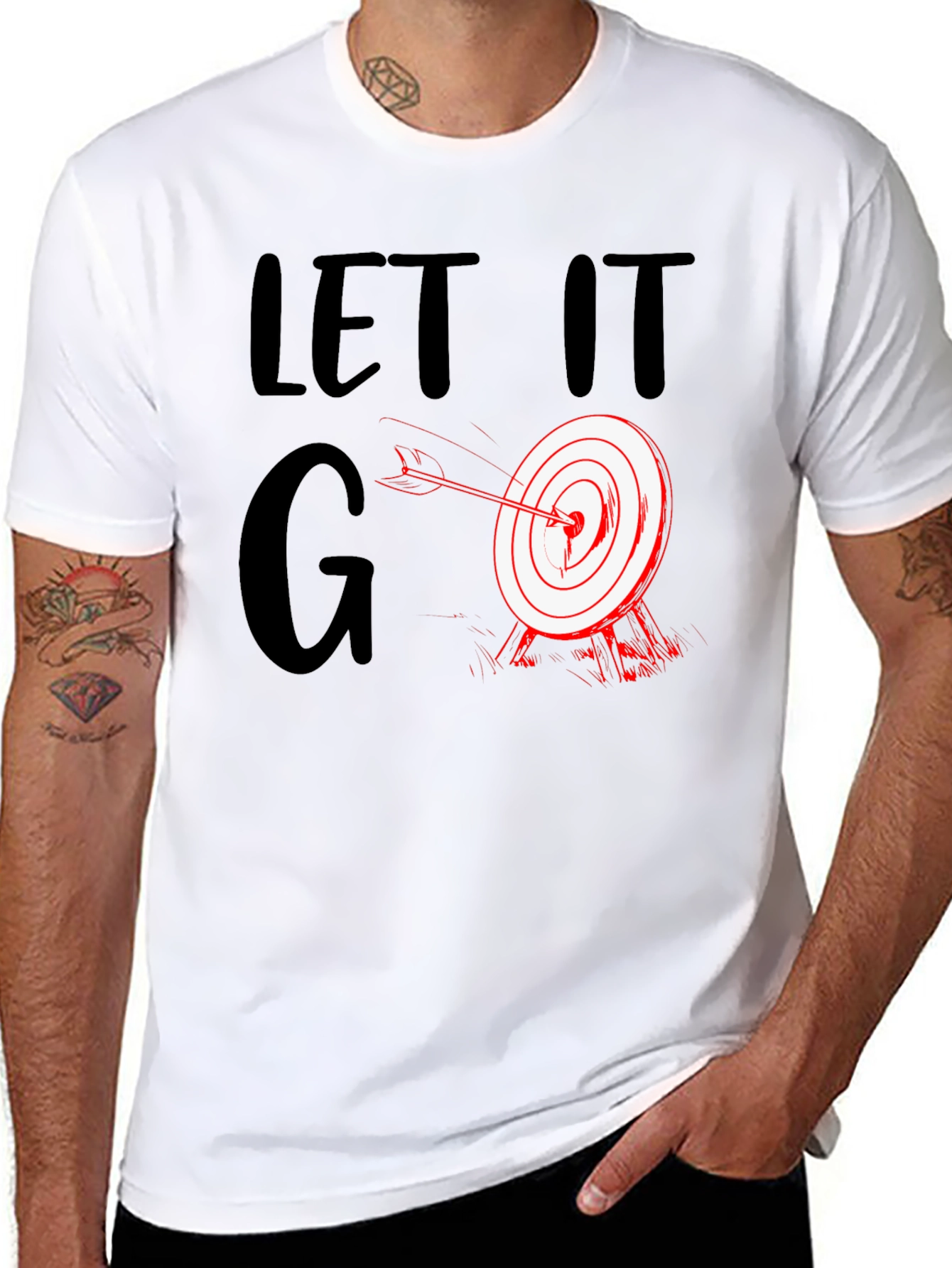 Let it Go Archery T-Shirt - Novelty Target Tee