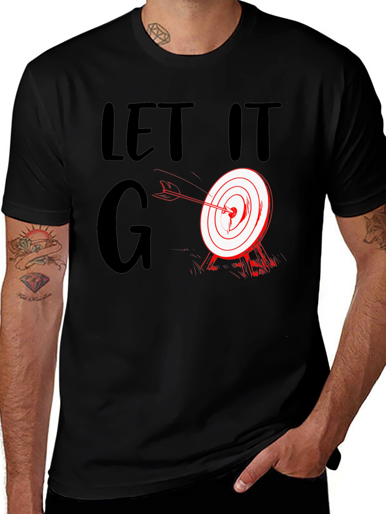 Let it Go Archery T-Shirt - Novelty Target Tee