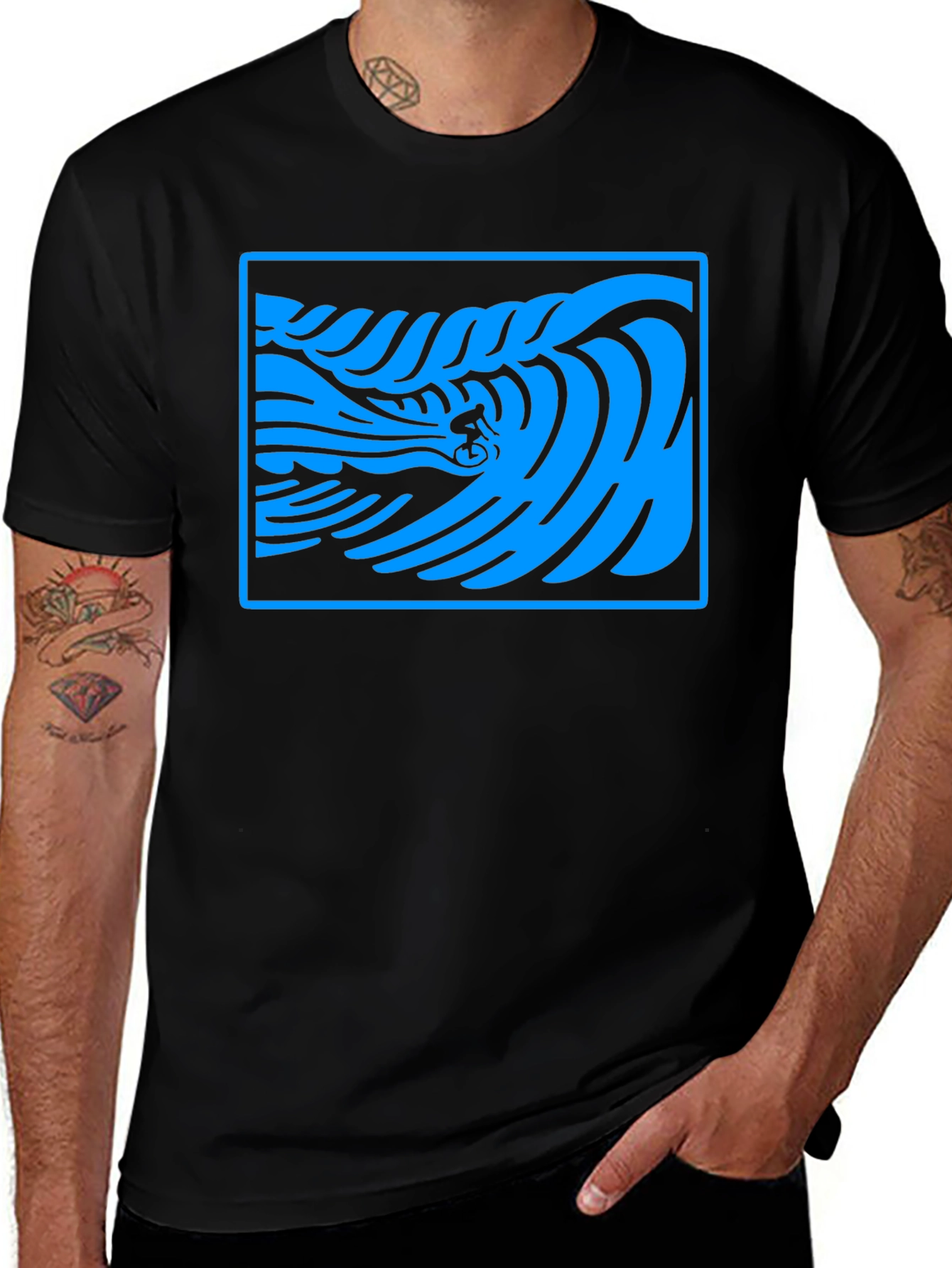 Surf Wave Rider Graphic T-Shirt
