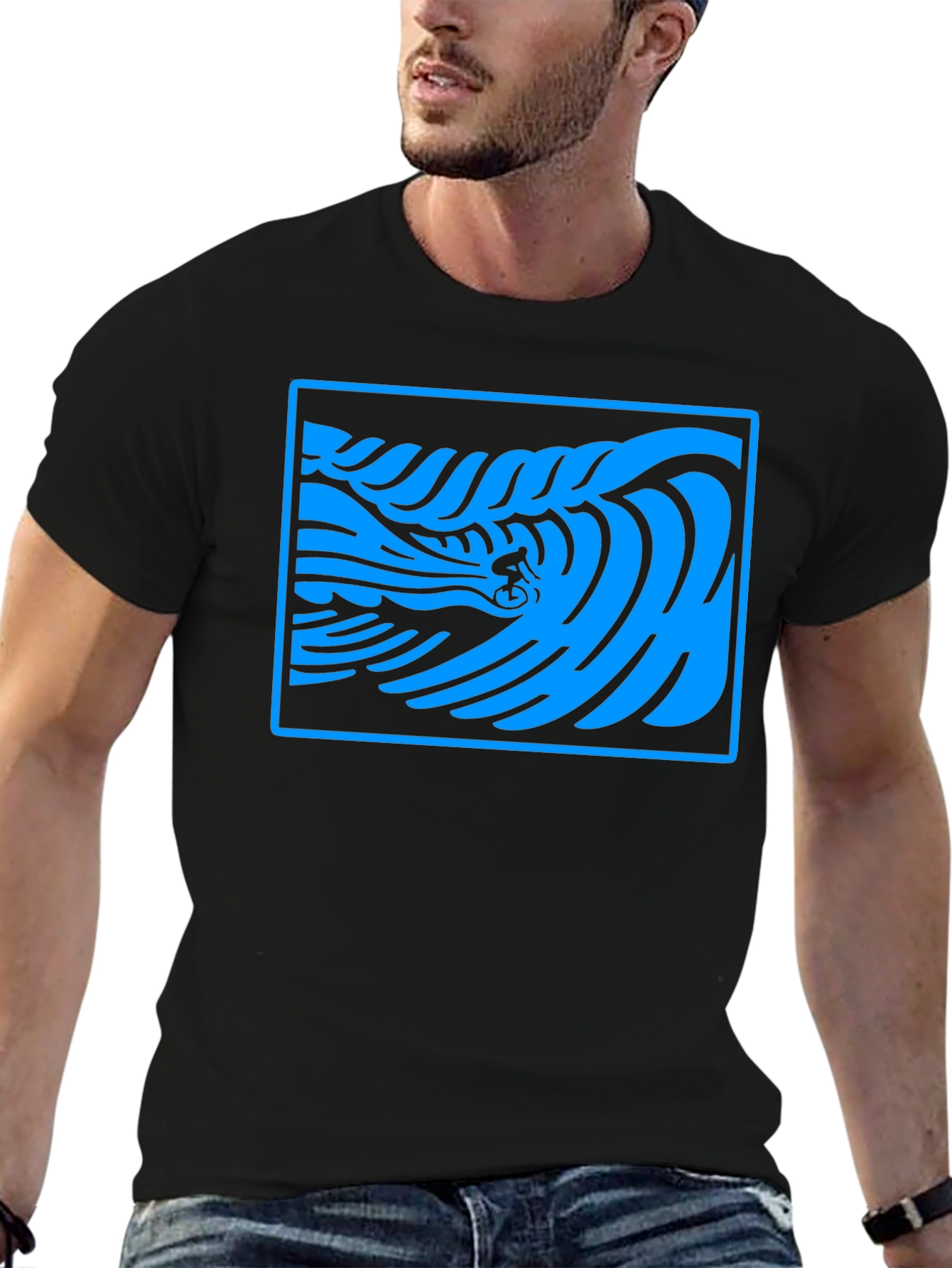 Surf Wave Rider Graphic T-Shirt