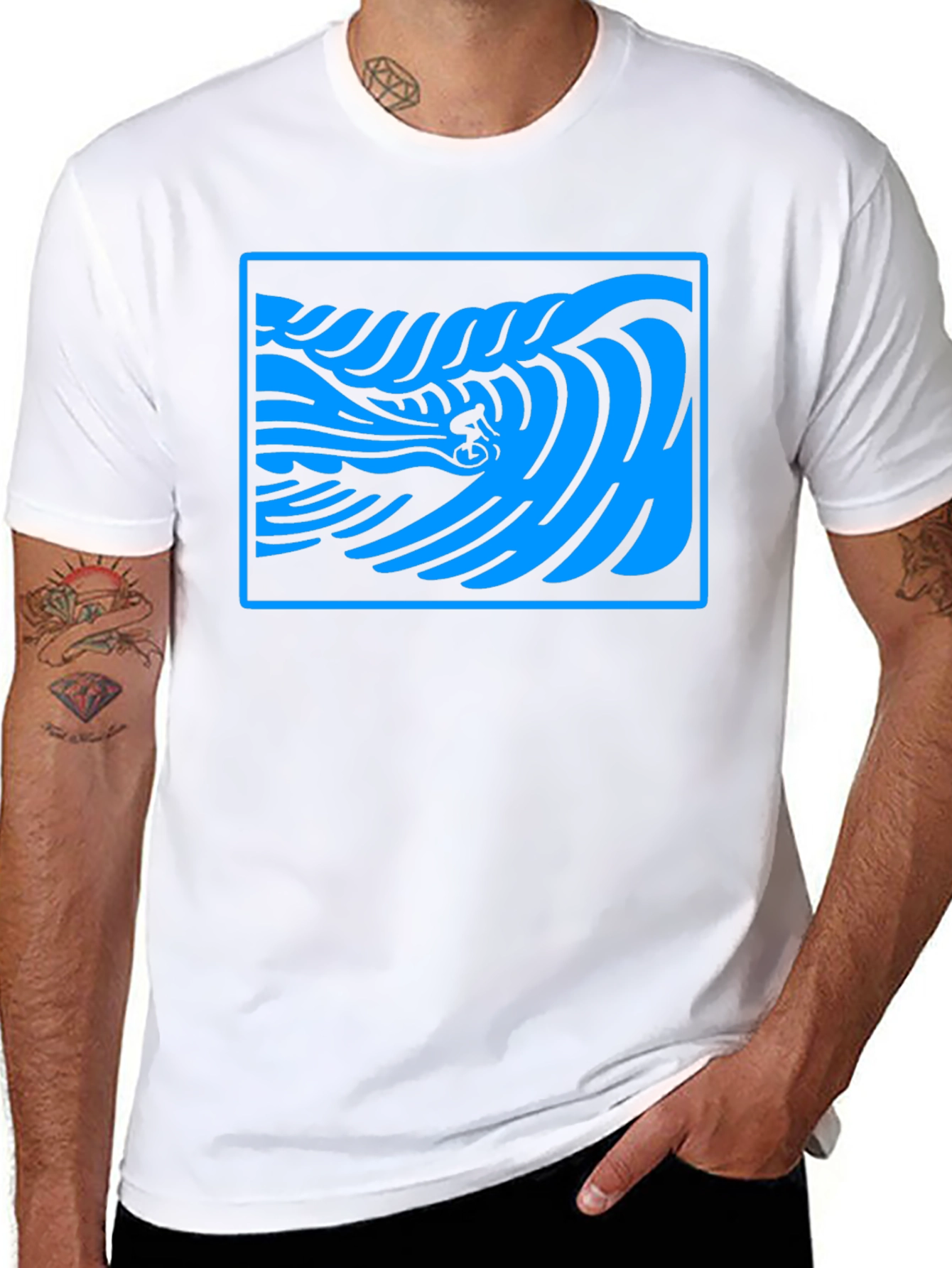 Surf Wave Rider Graphic T-Shirt