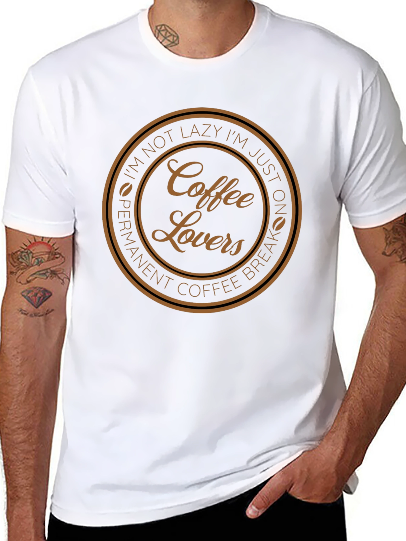 Coffee Lovers Graphic Tee - Permanent Coffee Break