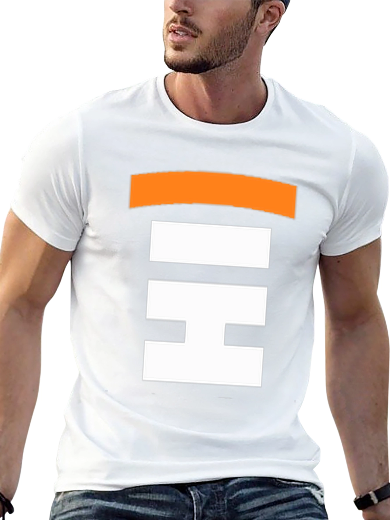 Geometric Block Print Tee - Stylish Casual Wear