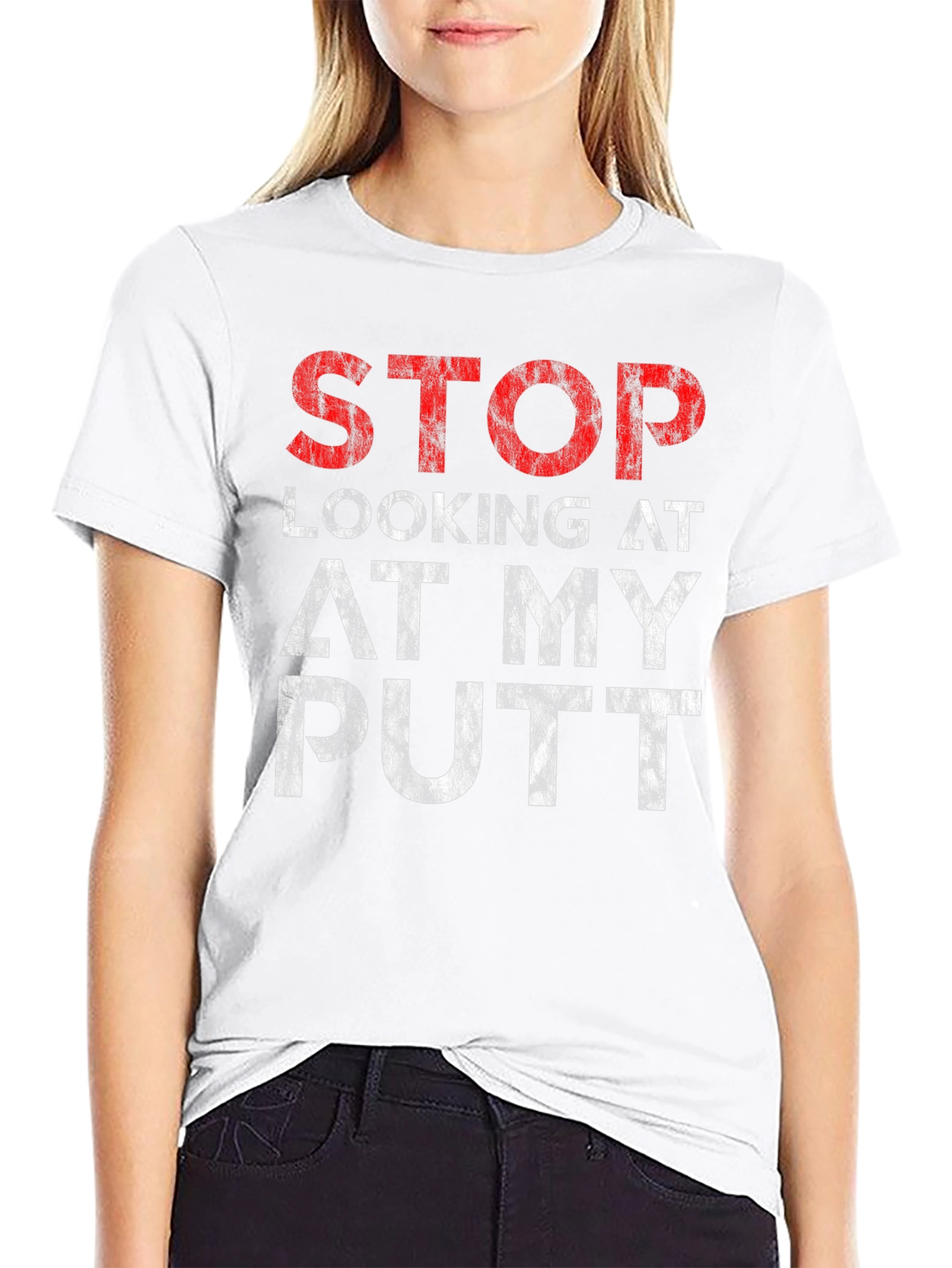 Stop Looking At My Putt Graphic T-Shirt