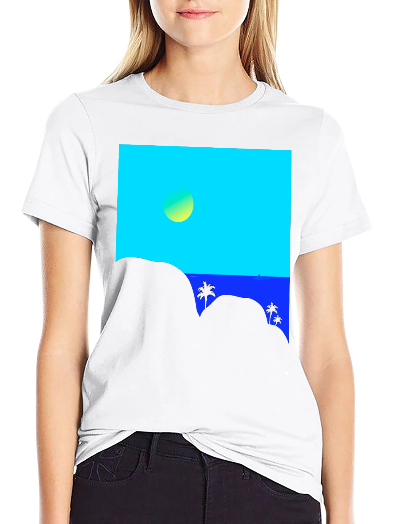 Tropical Horizon Graphic Tee - Island Vibes T-Shirt