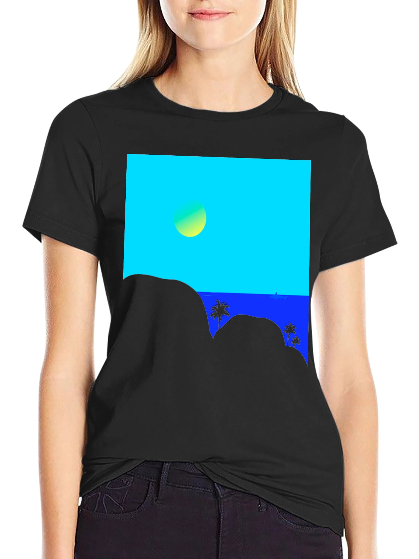 Tropical Horizon Graphic Tee - Island Vibes T-Shirt