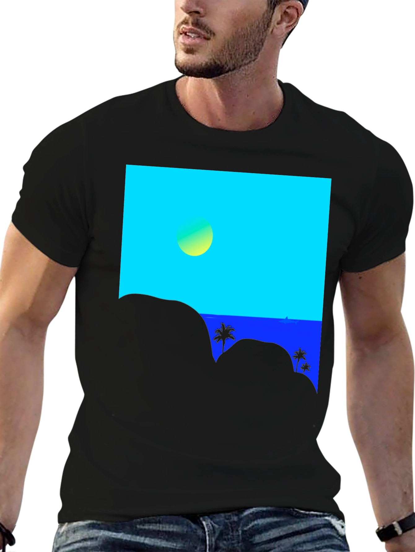 Tropical Horizon Graphic Tee - Island Vibes T-Shirt