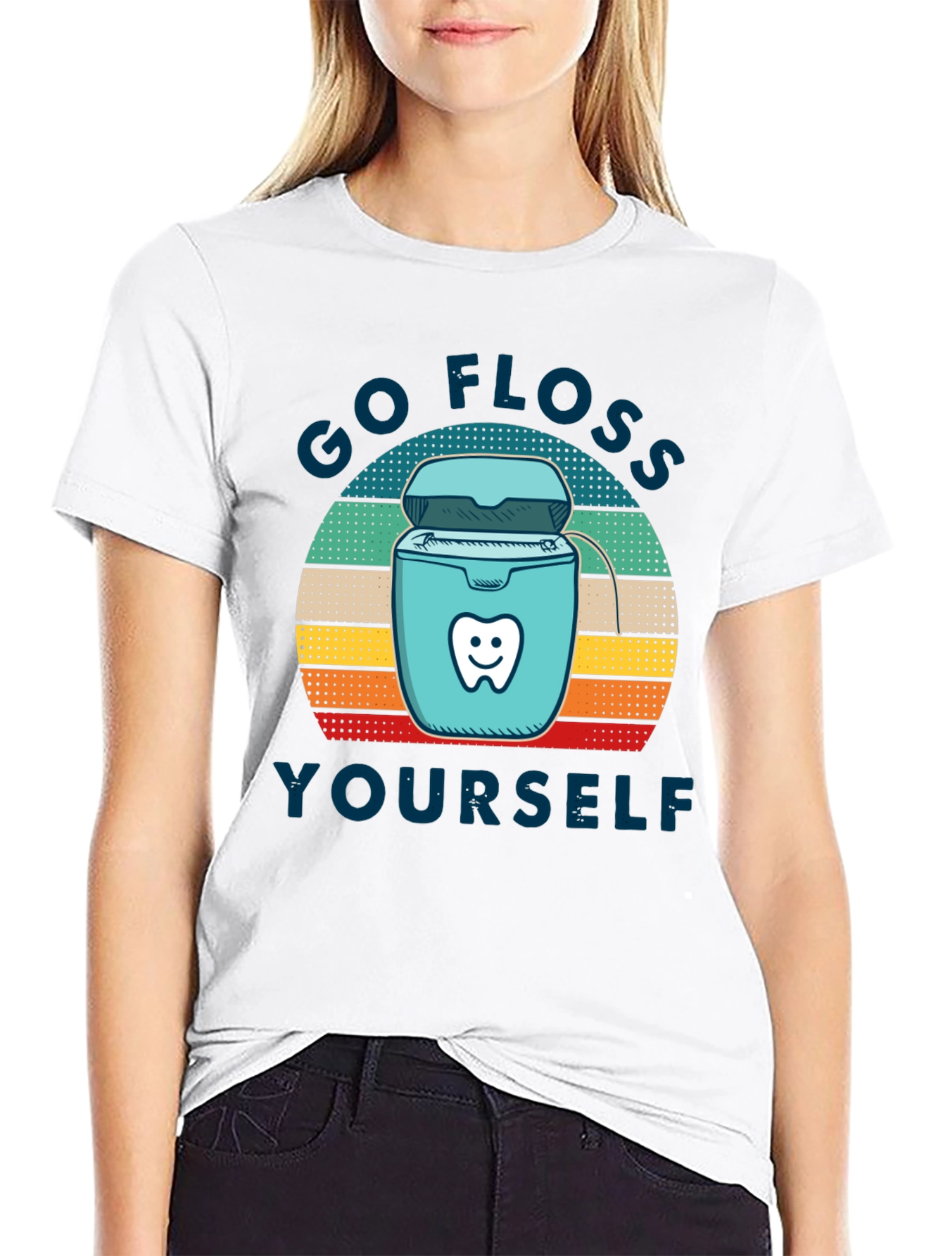 Go Floss Yourself T-Shirt - Dental Hygiene Tee
