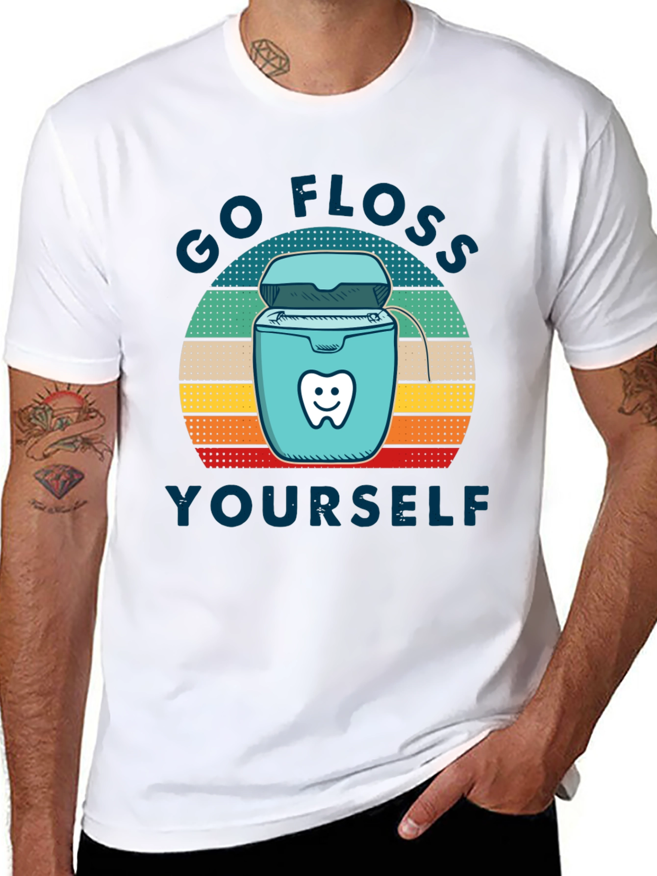 Go Floss Yourself T-Shirt - Dental Hygiene Tee