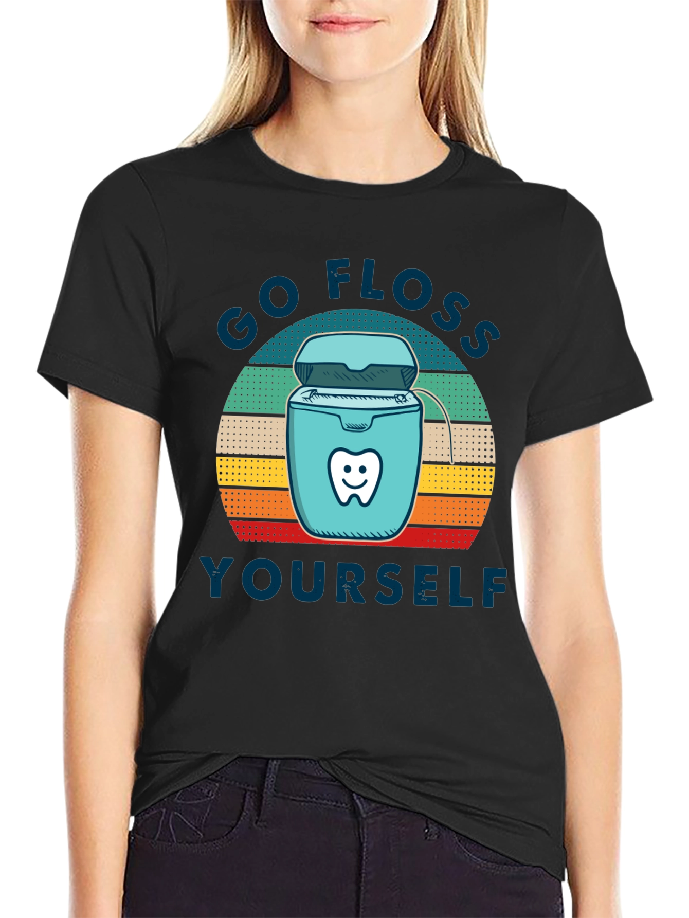 Go Floss Yourself T-Shirt - Dental Hygiene Tee