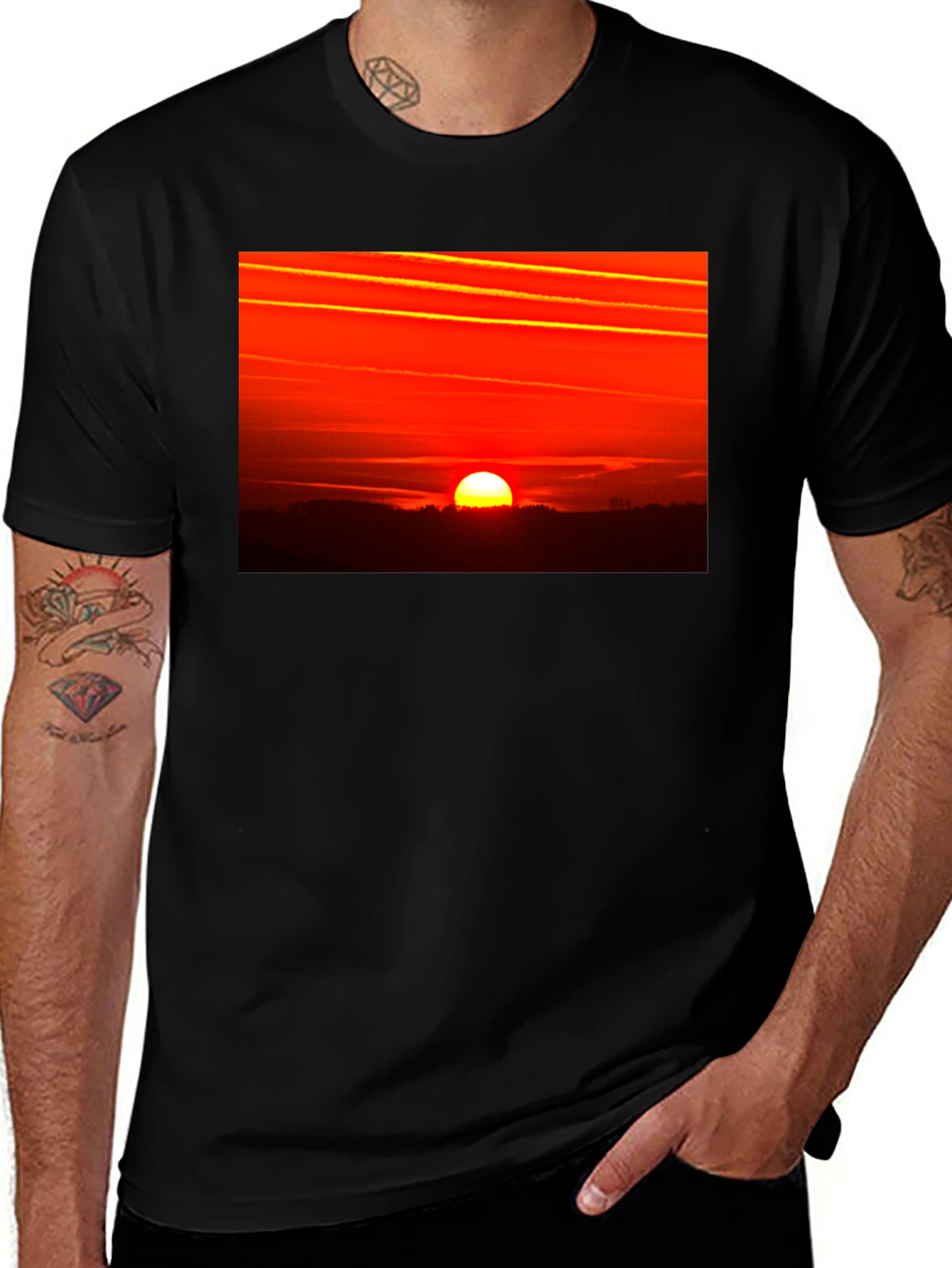 Sunset Graphic Tee - Bold & Stylish