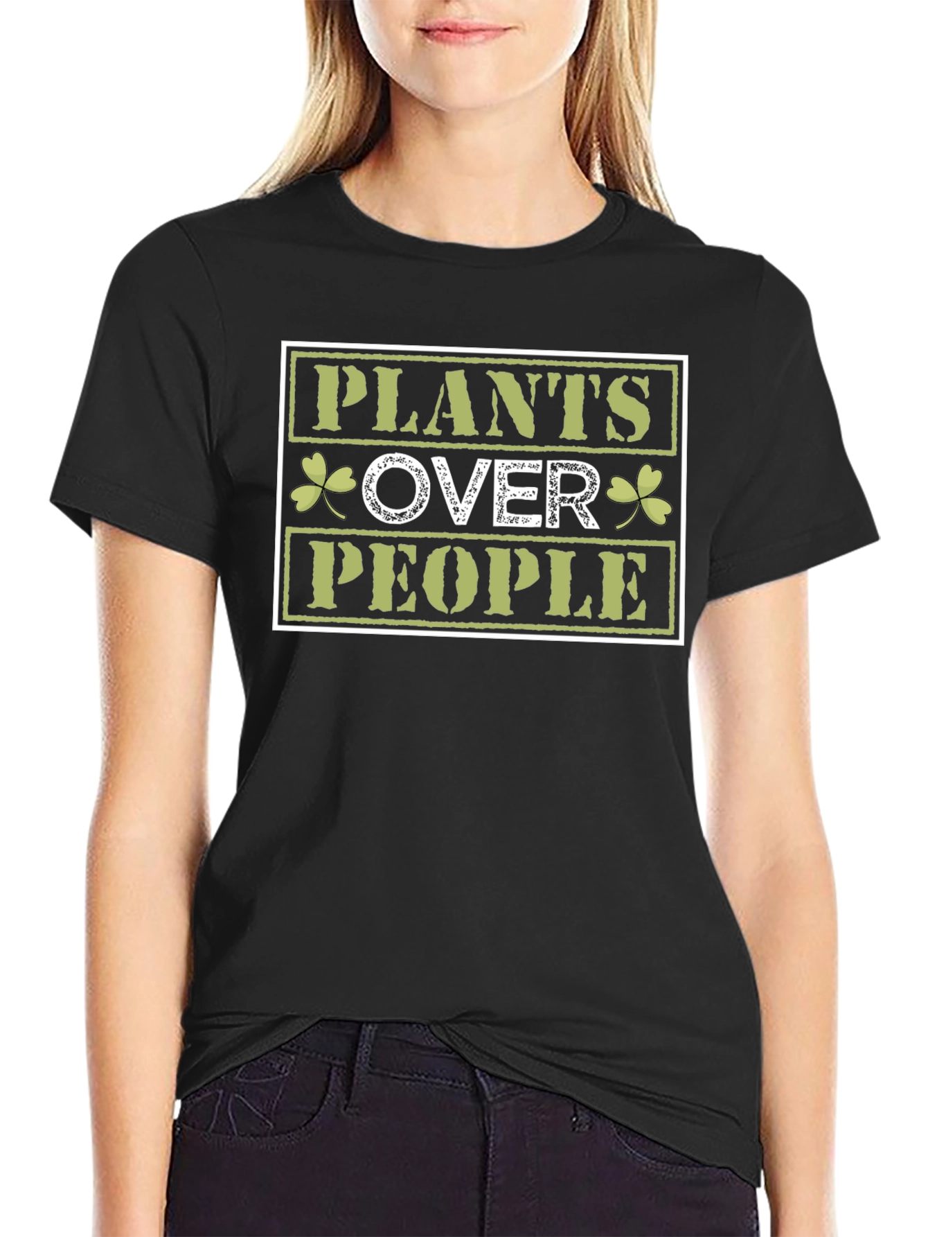 Plants Over People Graphic T-Shirt - Nature Lover Tee