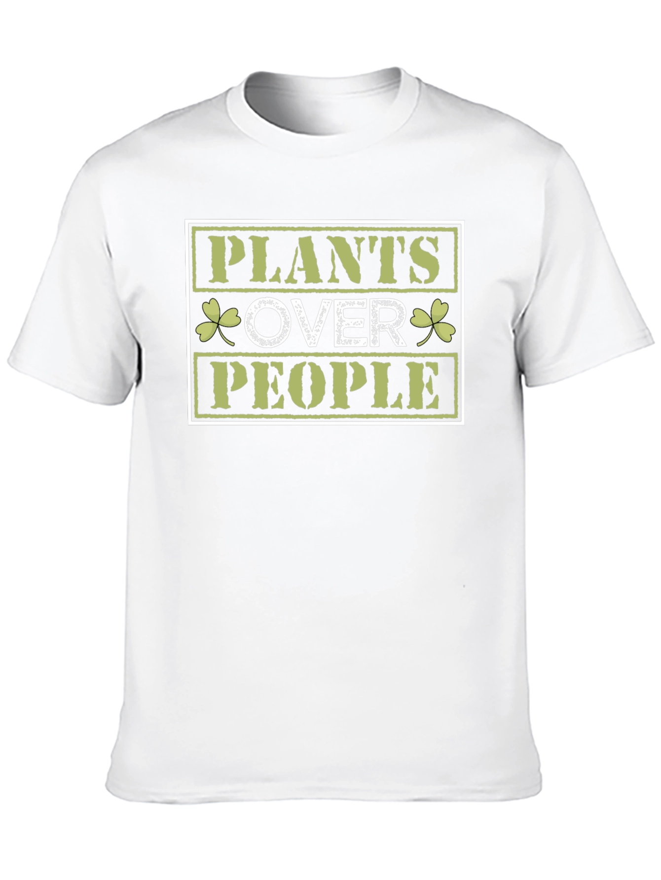 Plants Over People Graphic T-Shirt - Nature Lover Tee