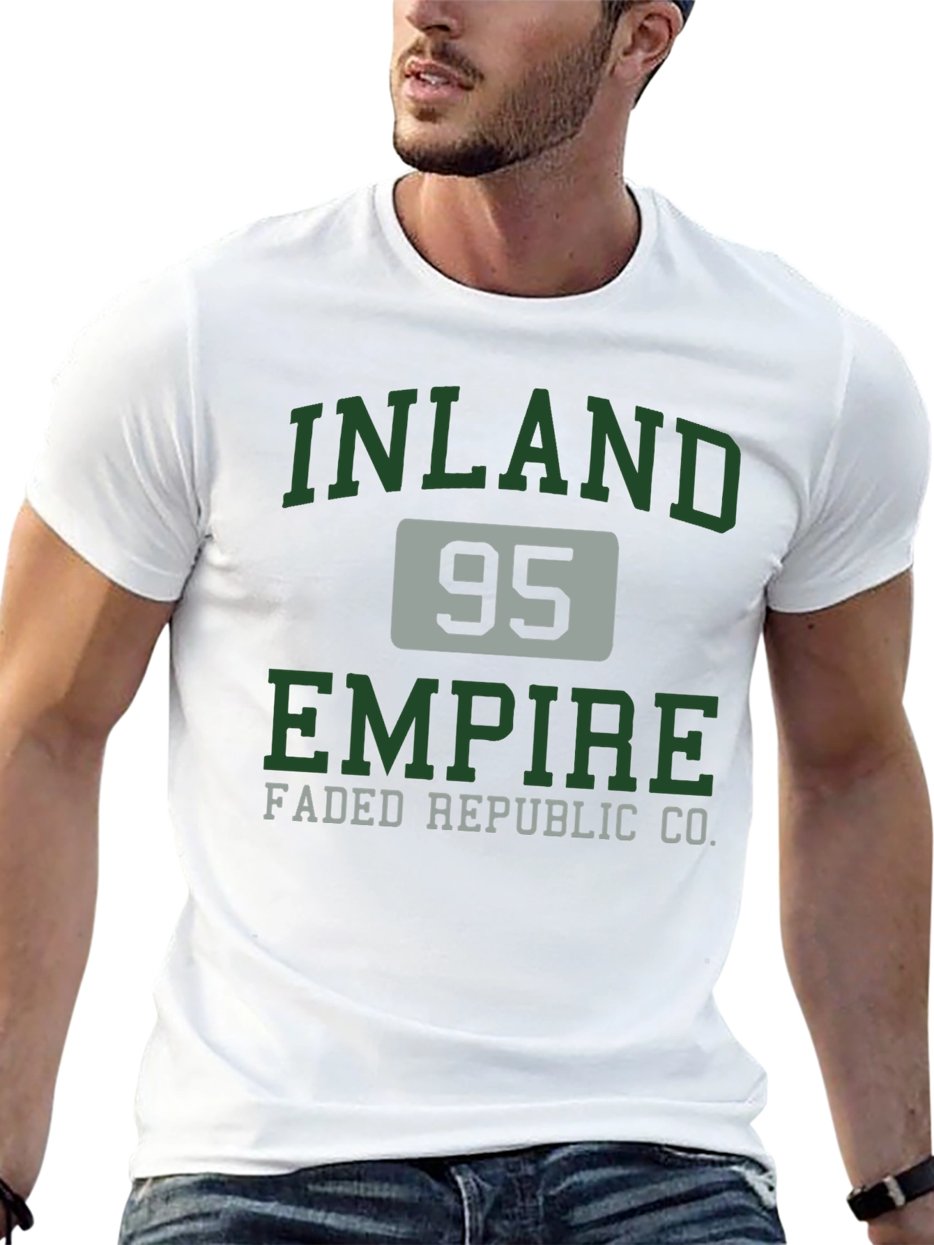 Inland Empire 95 Faded Republic Co. Black T-Shirt