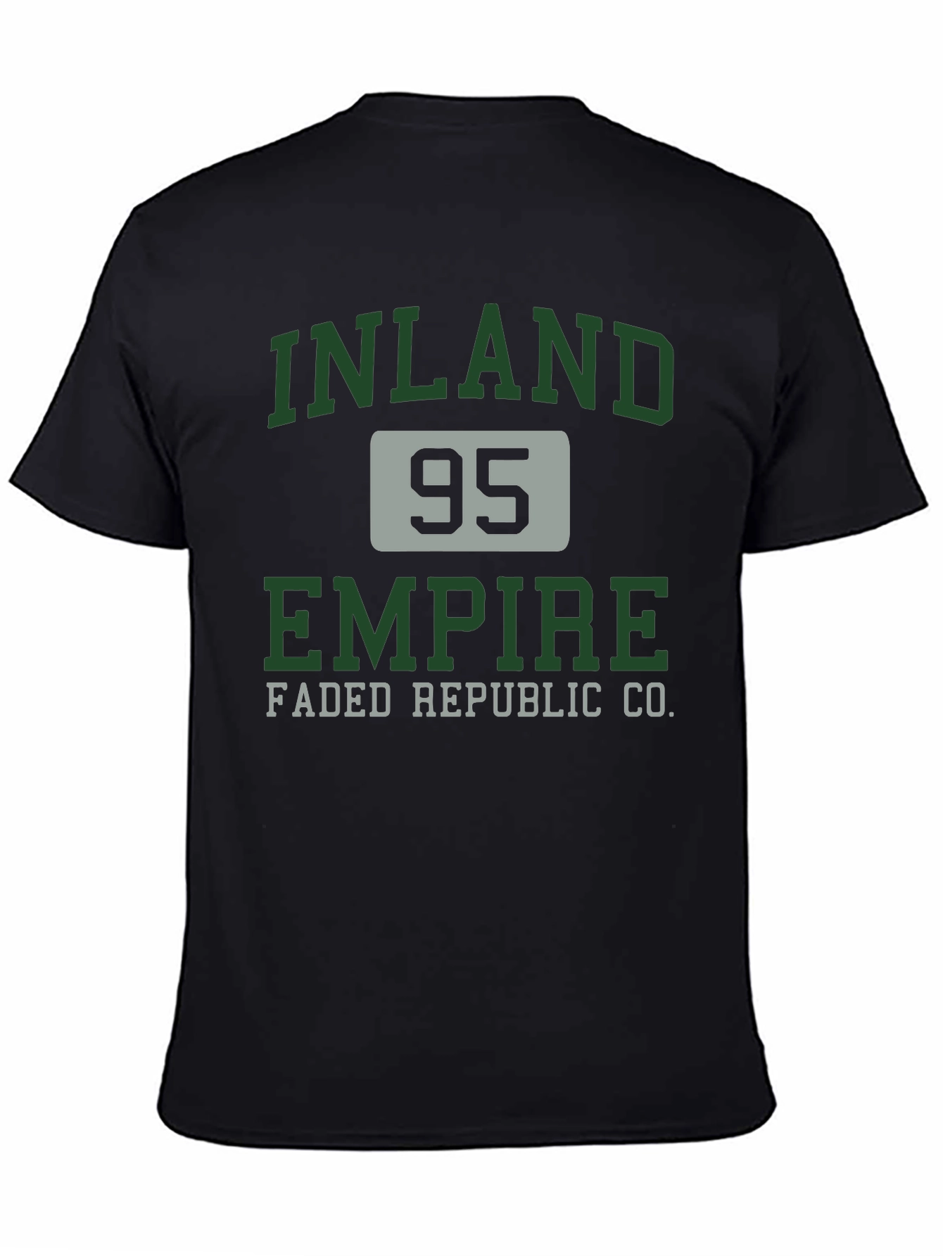 Inland Empire 95 Faded Republic Co. Black T-Shirt