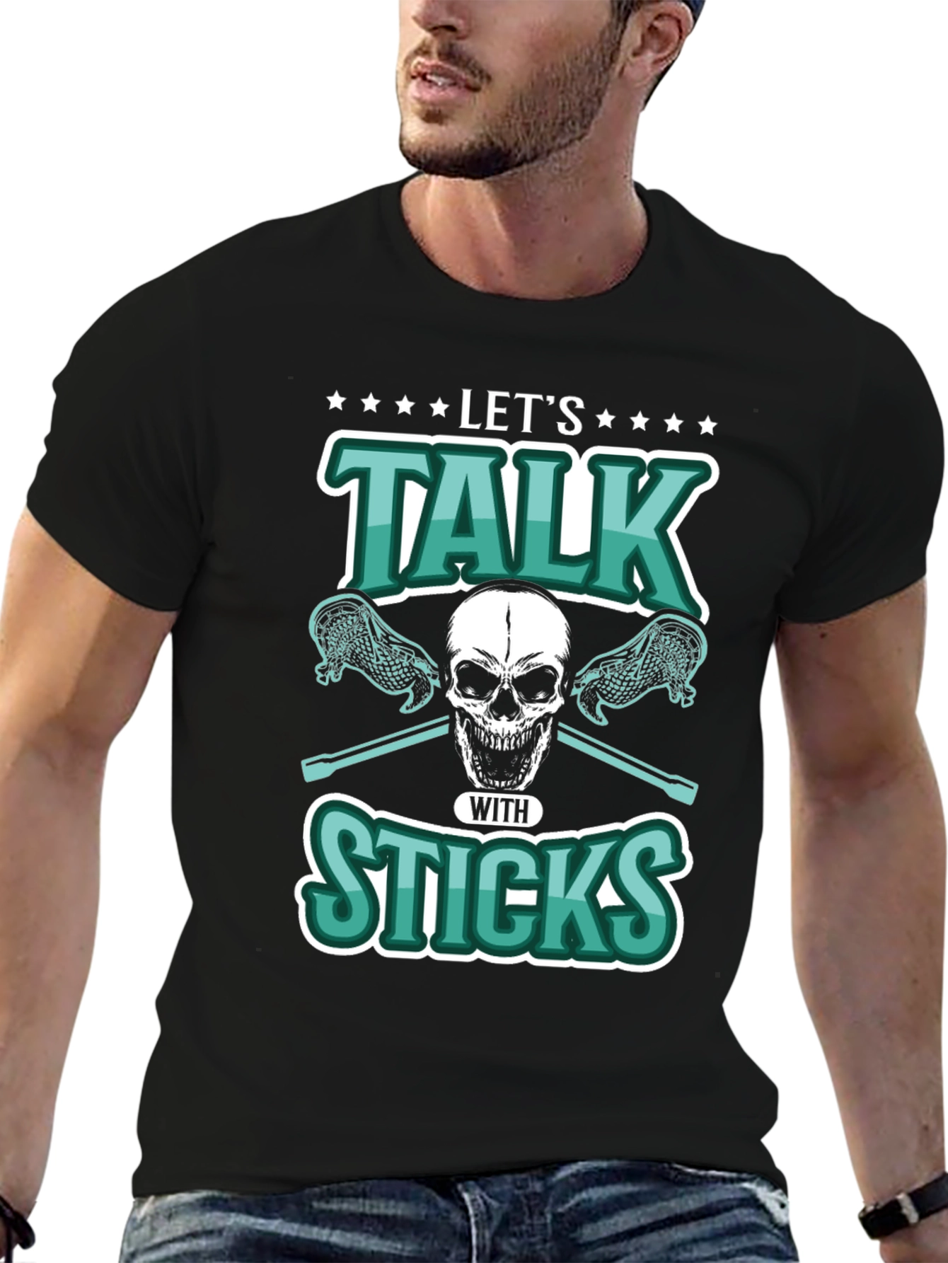 Lets Talk With Sticks Graphic Tee