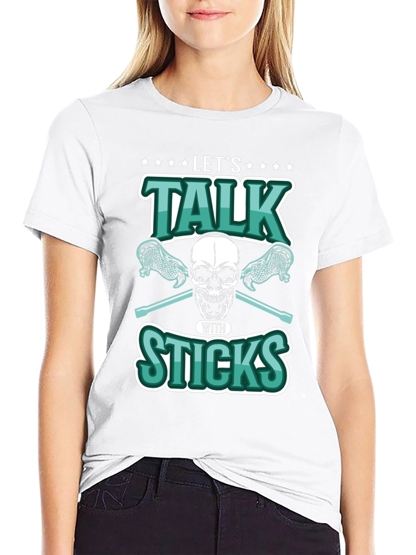 Lets Talk With Sticks Graphic Tee