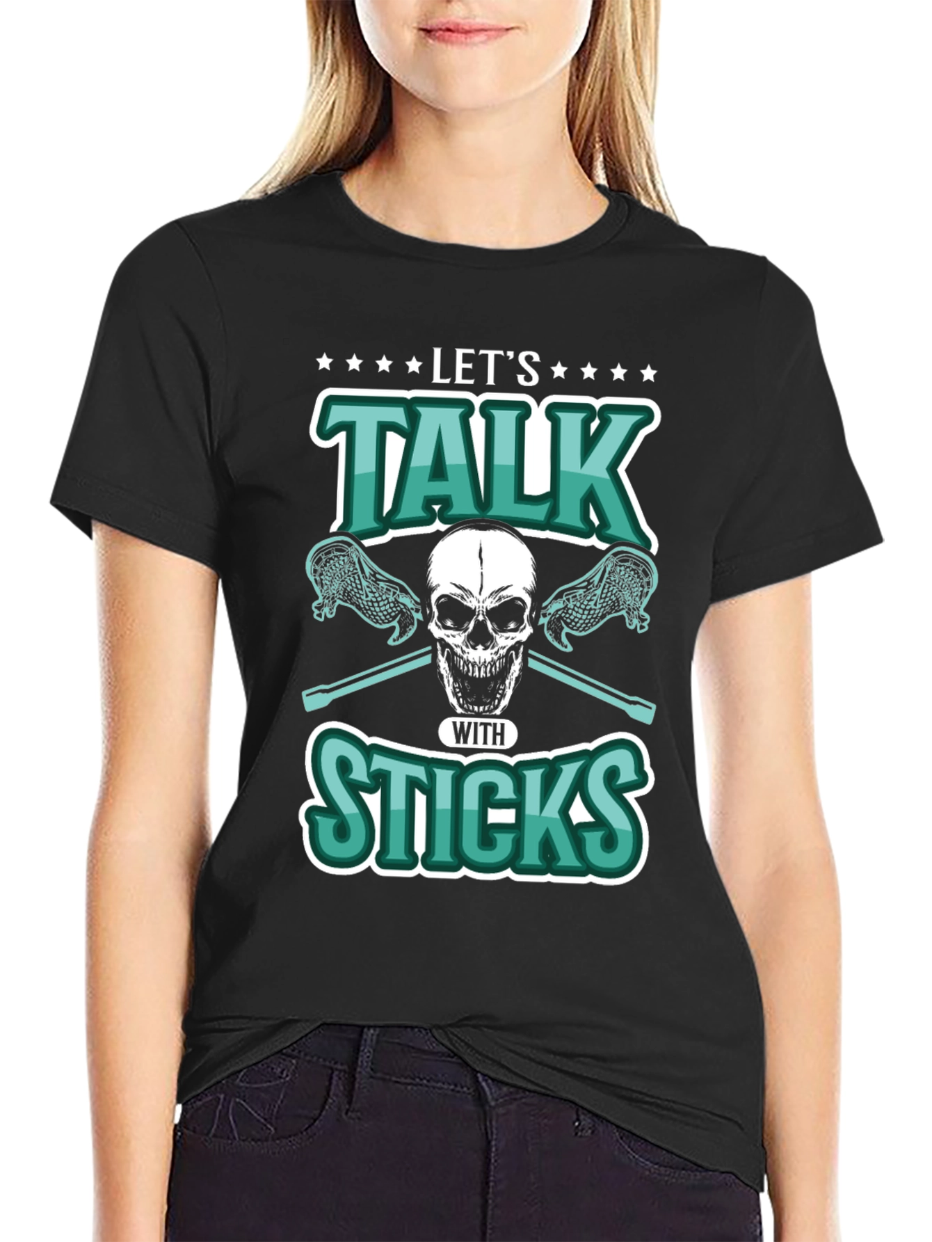 Lets Talk With Sticks Graphic Tee