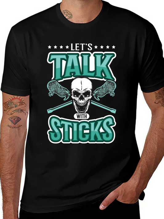 Lets Talk With Sticks Graphic Tee
