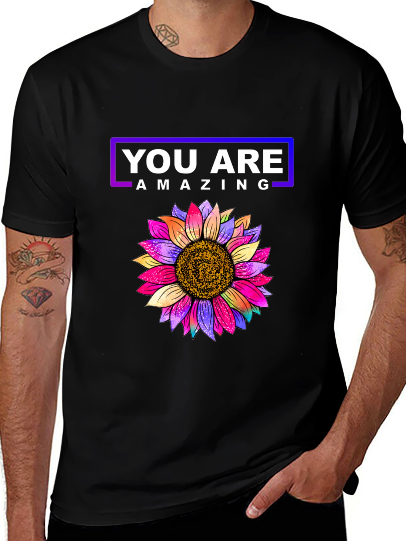 You Are Amazing Sunflower Graphic Tee