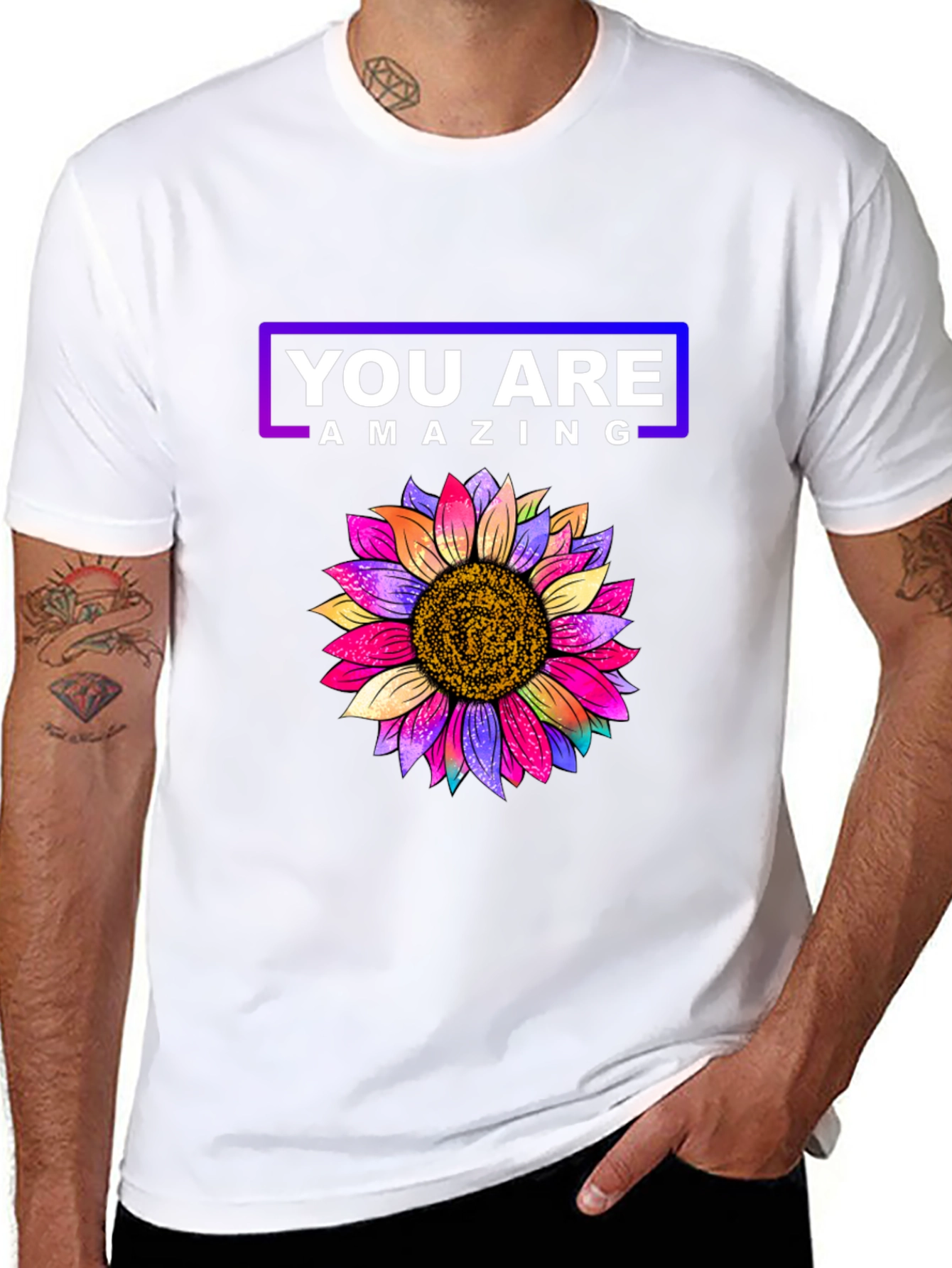 You Are Amazing Sunflower Graphic Tee
