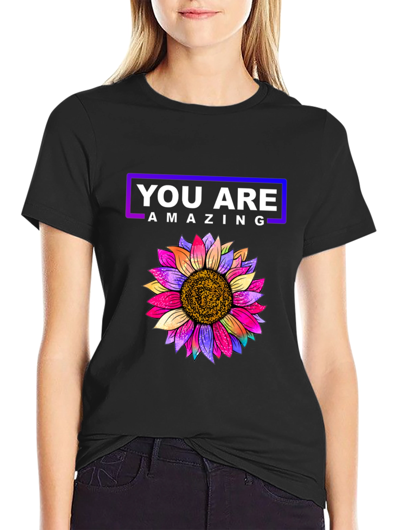You Are Amazing Sunflower Graphic Tee