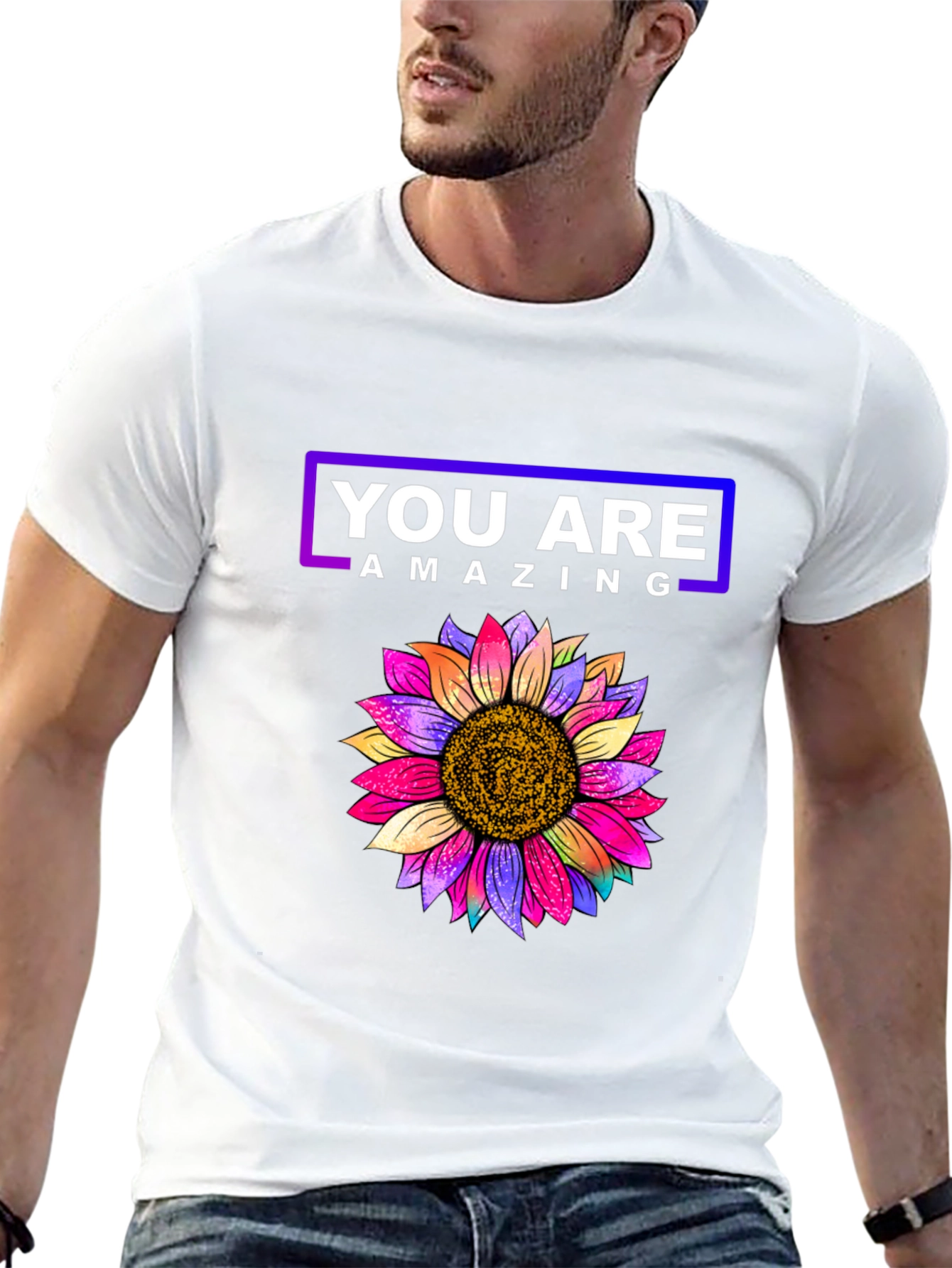 You Are Amazing Sunflower Graphic Tee