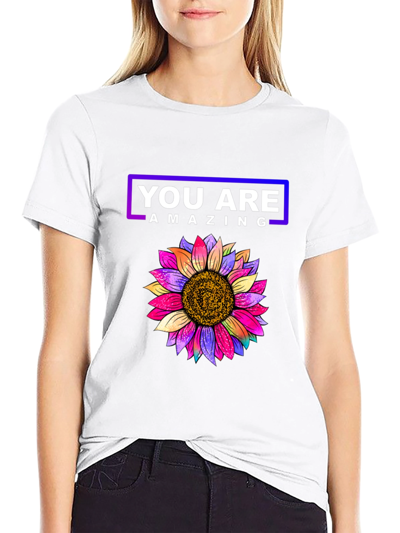 You Are Amazing Sunflower Graphic Tee