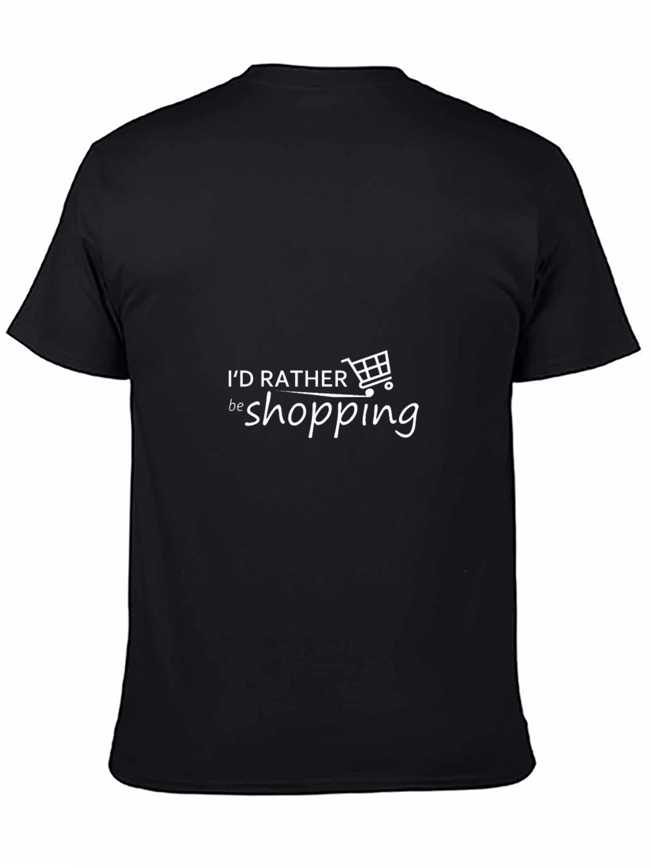 Shopping Lovers Black T-Shirt