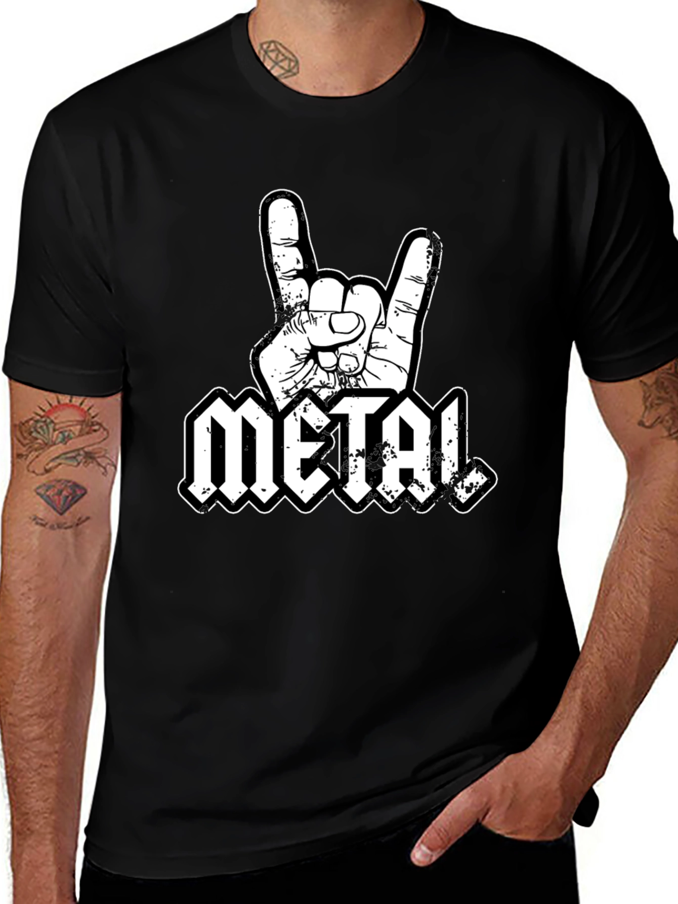 Metal Hand T-Shirt - Rock On!