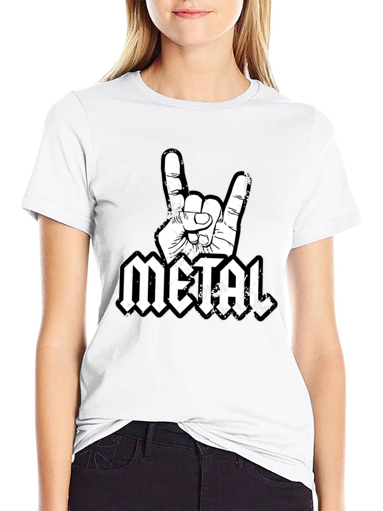 Metal Hand T-Shirt - Rock On!