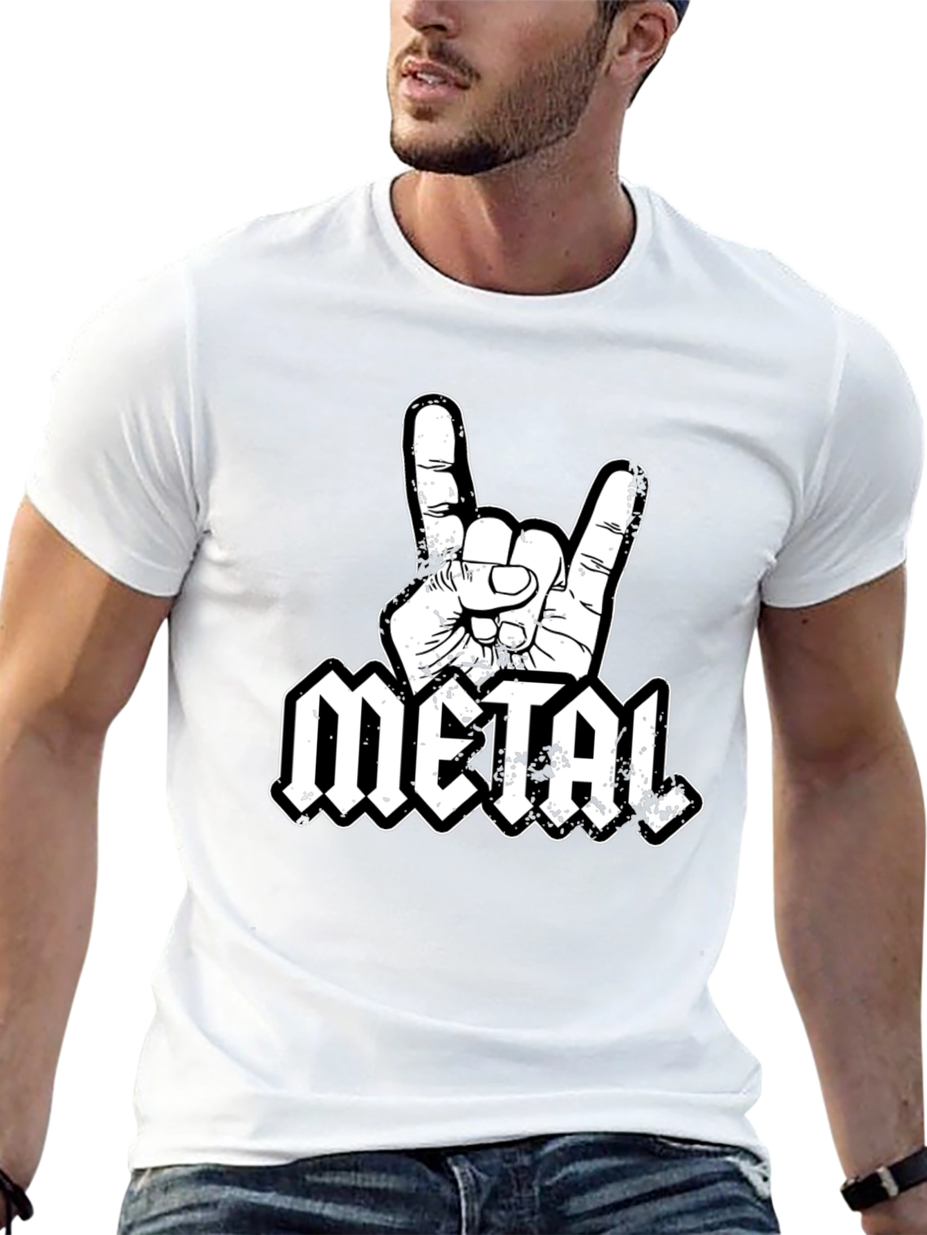 Metal Hand T-Shirt - Rock On!